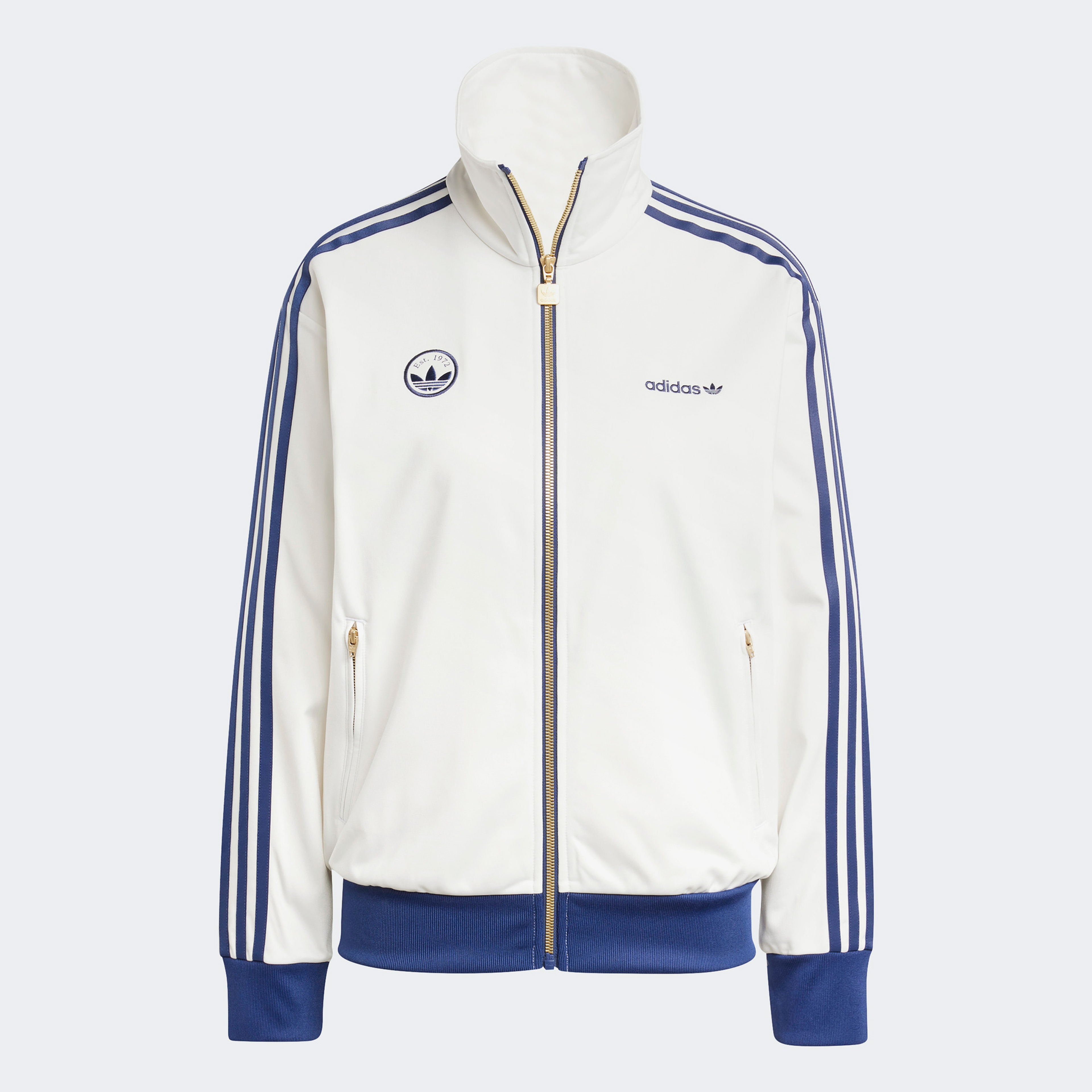 adidas Firebird Badge Kadın Beyaz Eşofman Üstü