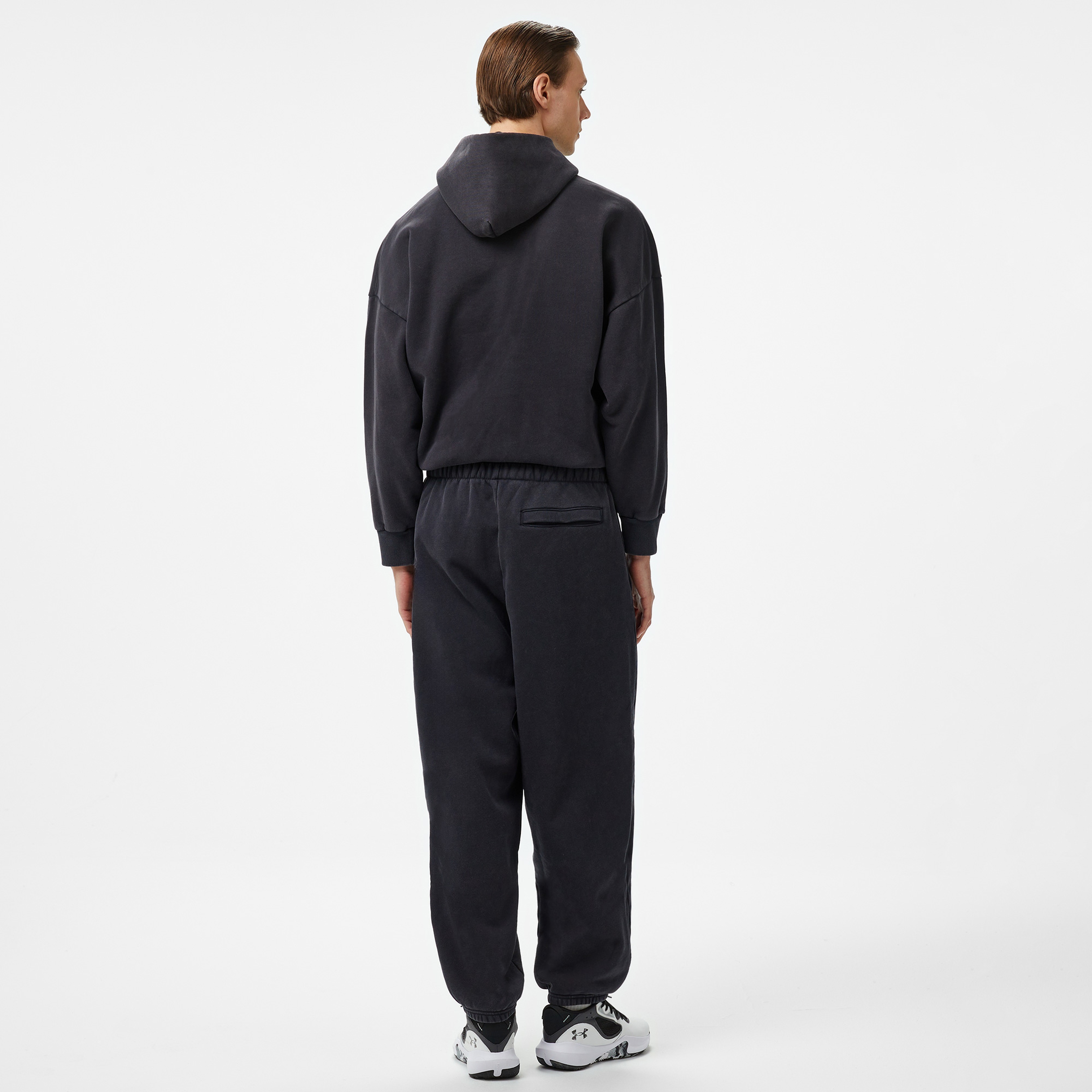 Under Armour icon Hwt Flc Wash Os  Erkek Siyah Eşofman Altı