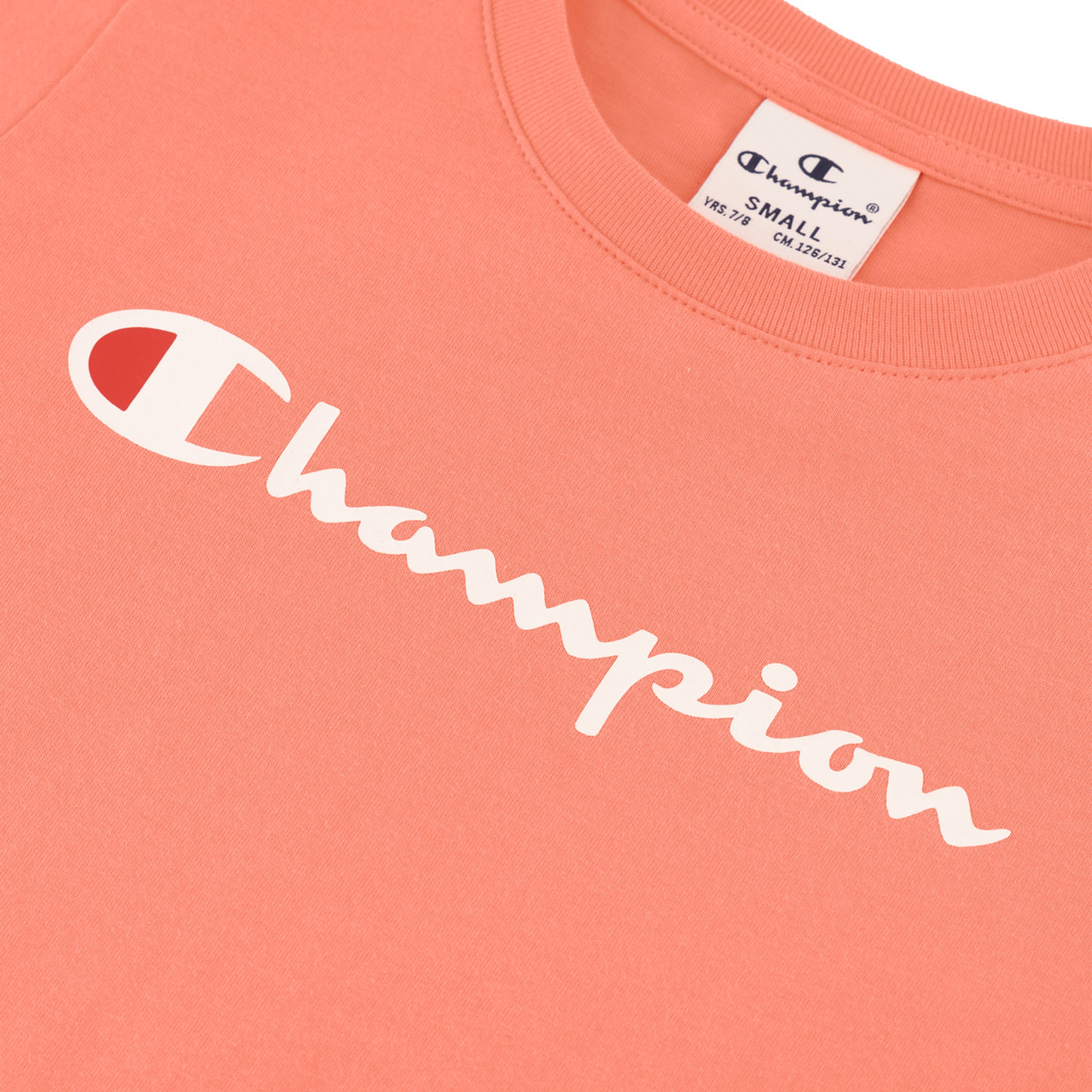 Champion Script Logo Jersey Çocuk Kırmızı T-Shirt