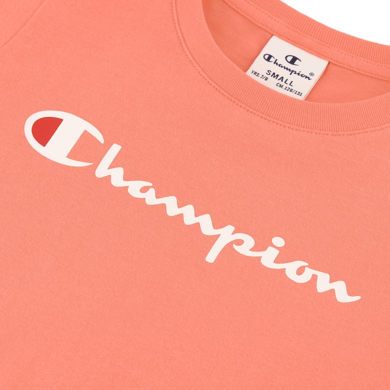 Champion Script Logo Jersey Çocuk Kırmızı T-Shirt