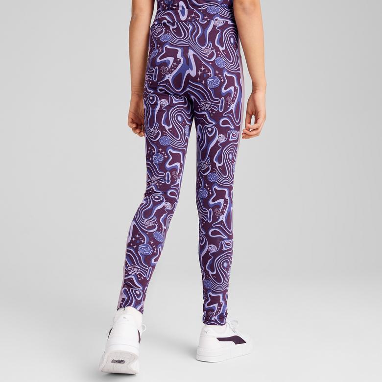 Puma Lava Land Leggings Çocuk Mor Tayt