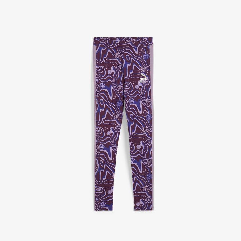 Puma Lava Land Leggings Çocuk Mor Tayt