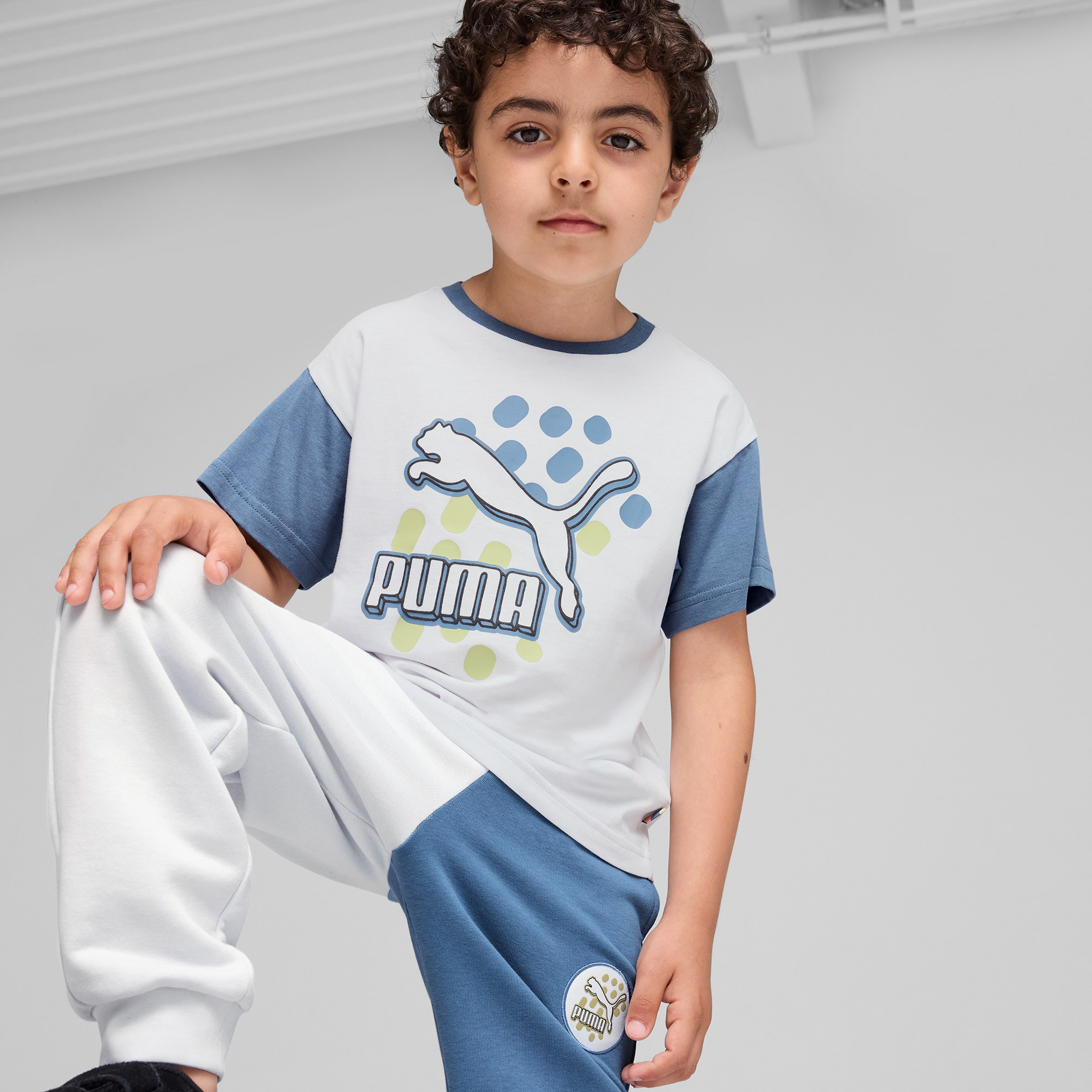 Puma Classics Fc Çocuk Mavi T-Shirt