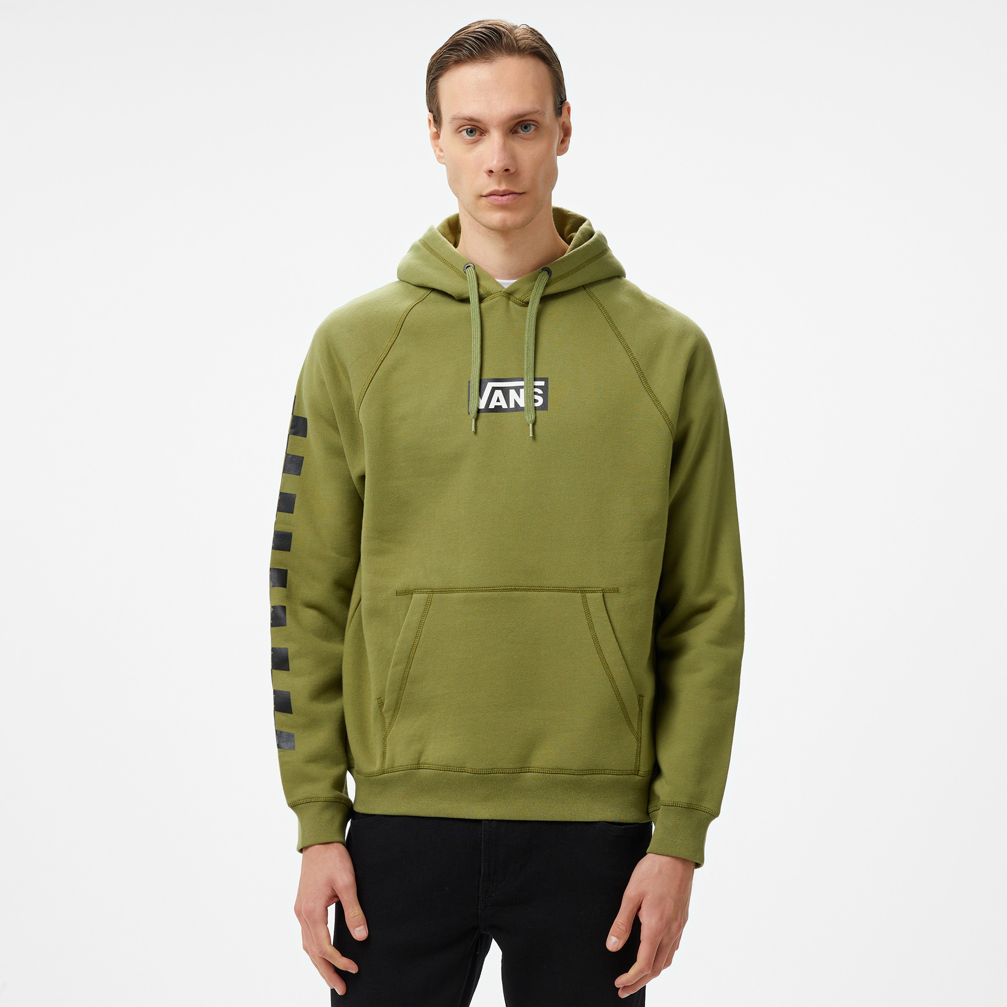 Vans Boxed Pullover Erkek Yeşil Sweatshirt