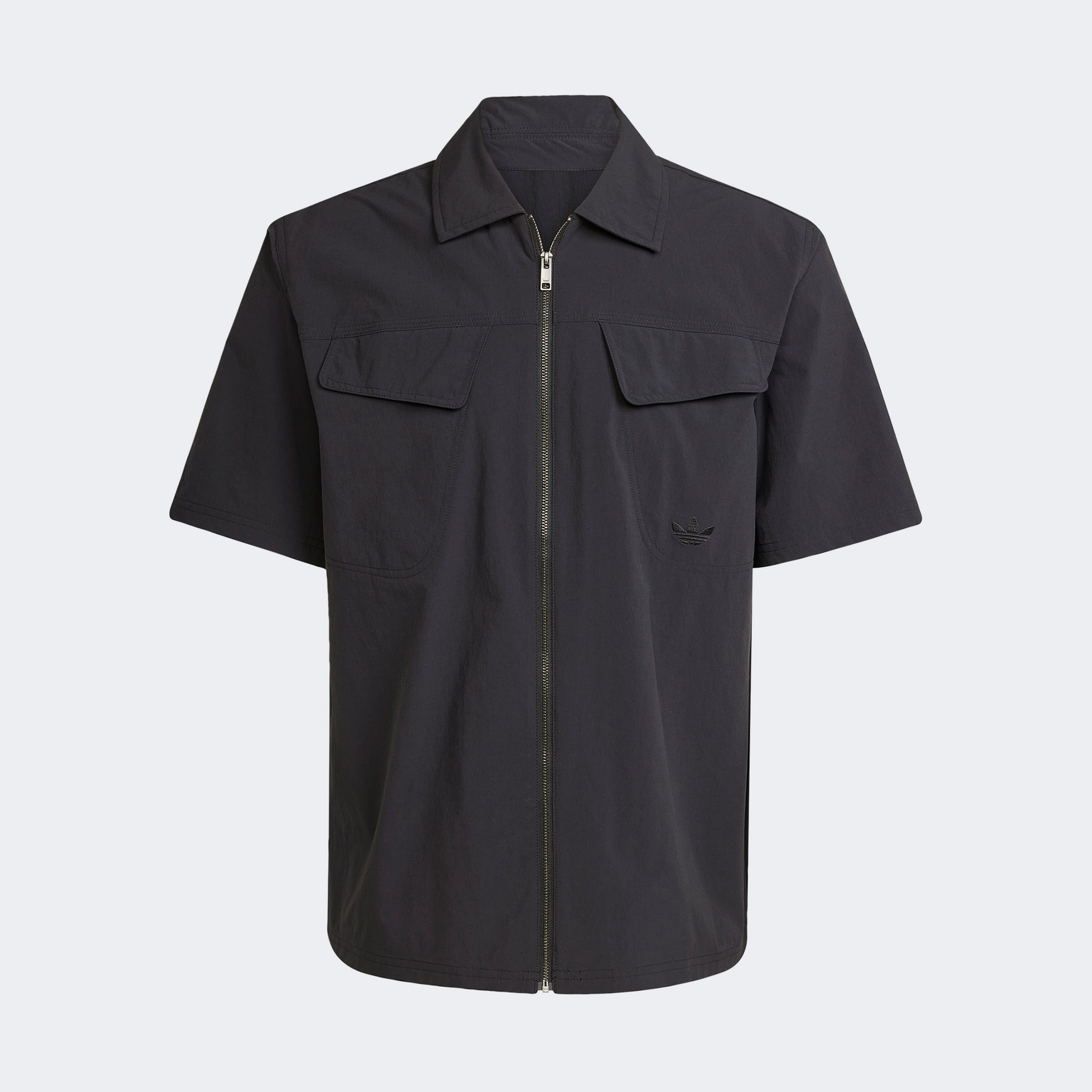 adidas Originals Essentials Erkek Fermuarlı Siyah Gömlek