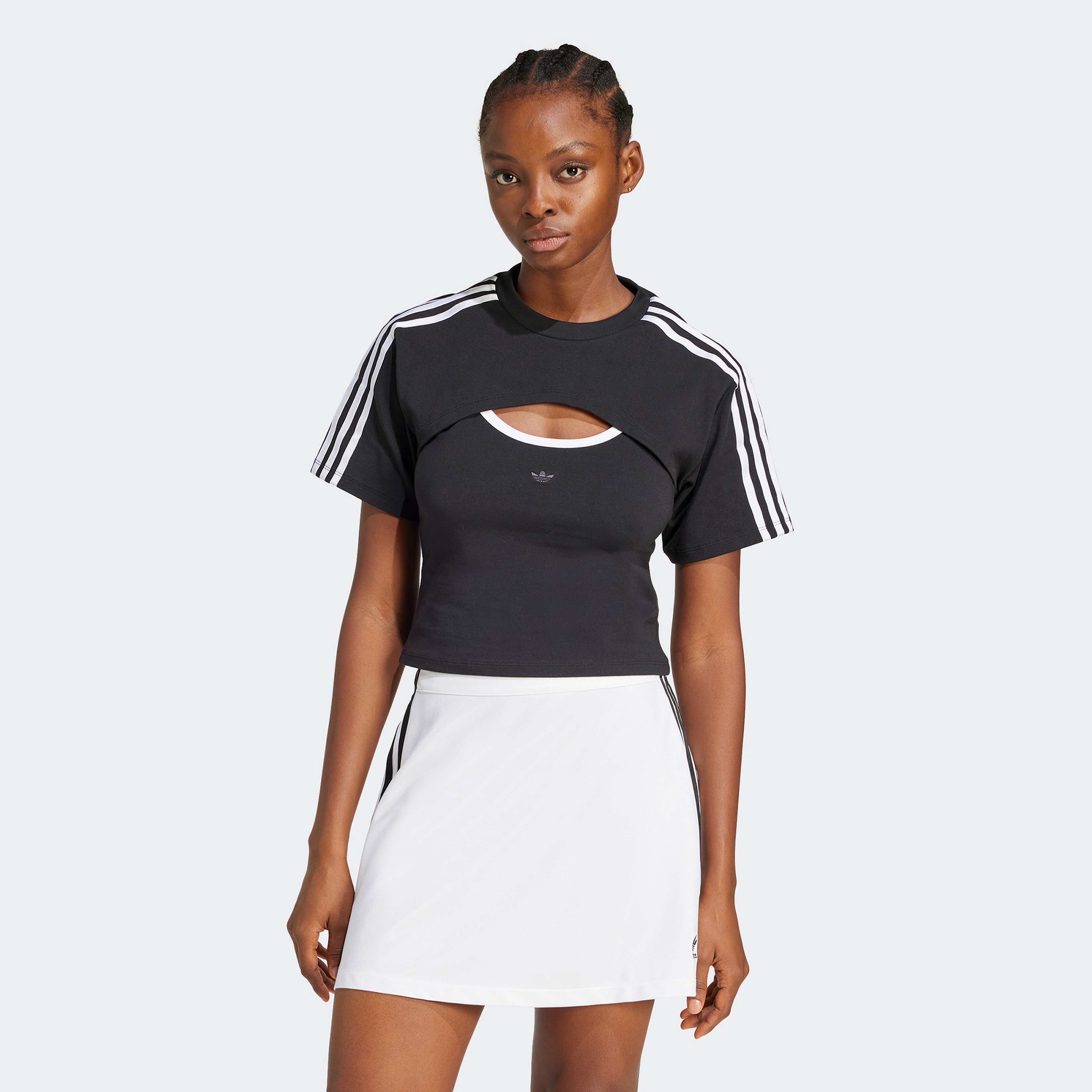 adidas Cut Out Kadın Siyah T-Shirt