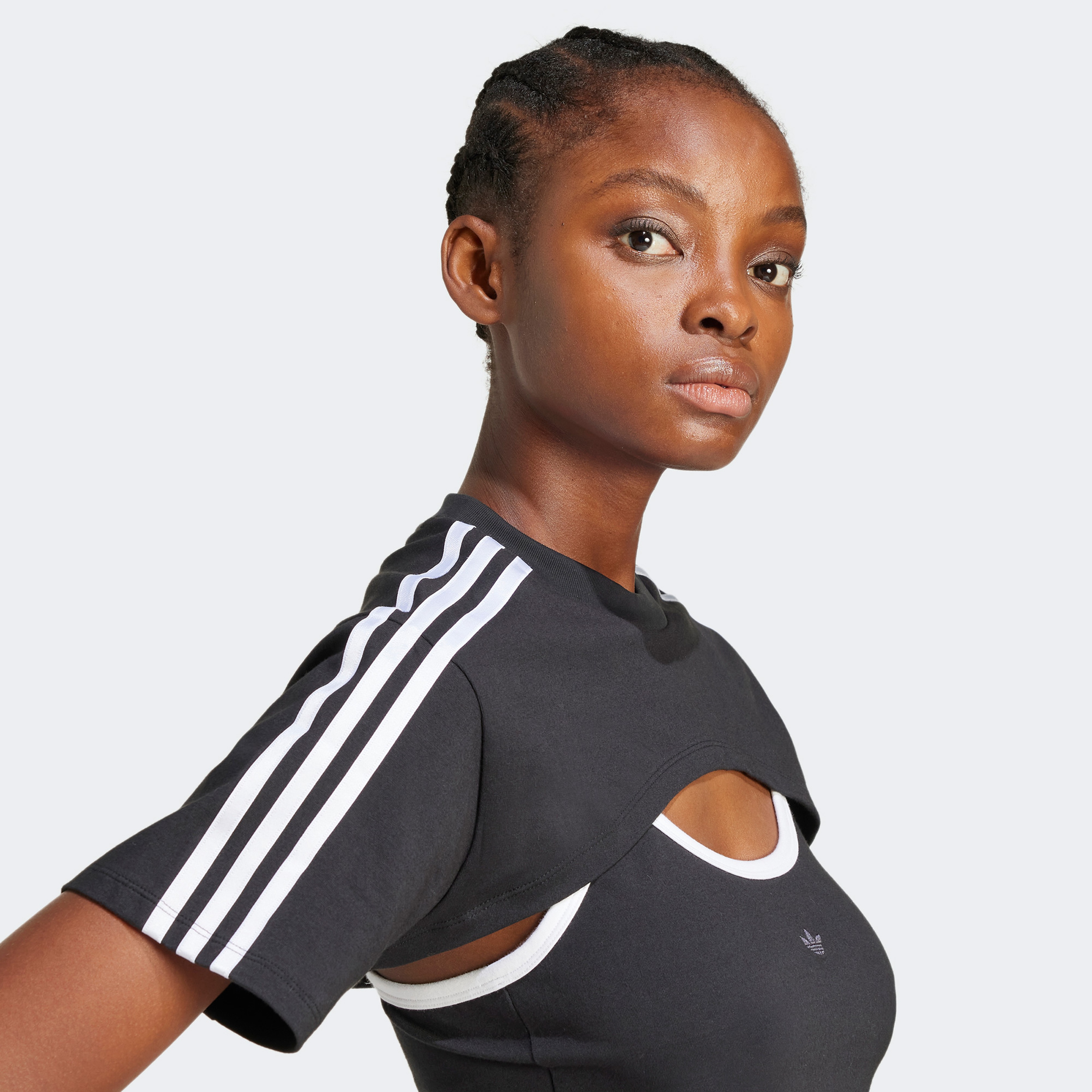 adidas Cut Out Kadın Siyah T-Shirt
