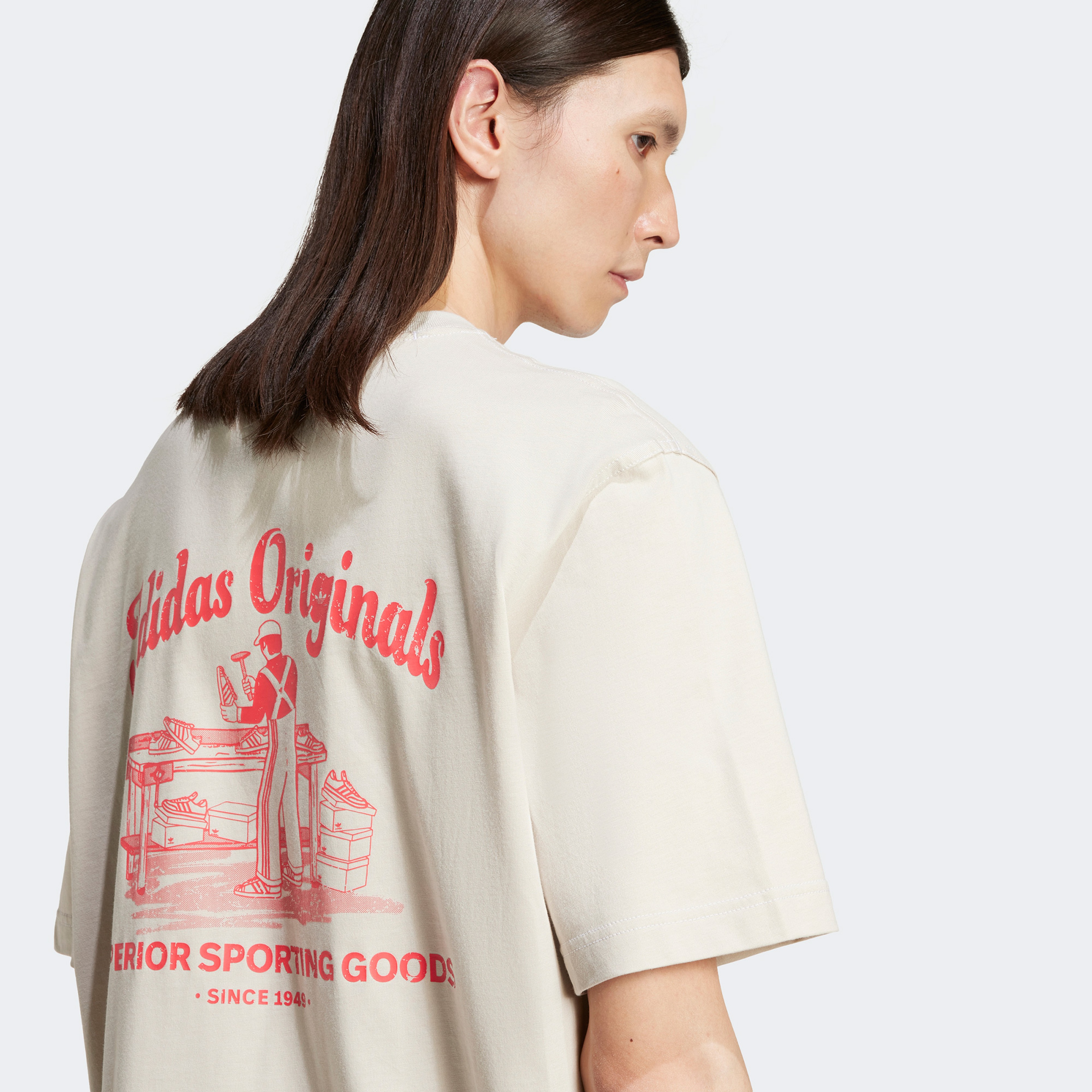 adidas Wab Worker Erkek Bej T-Shirt