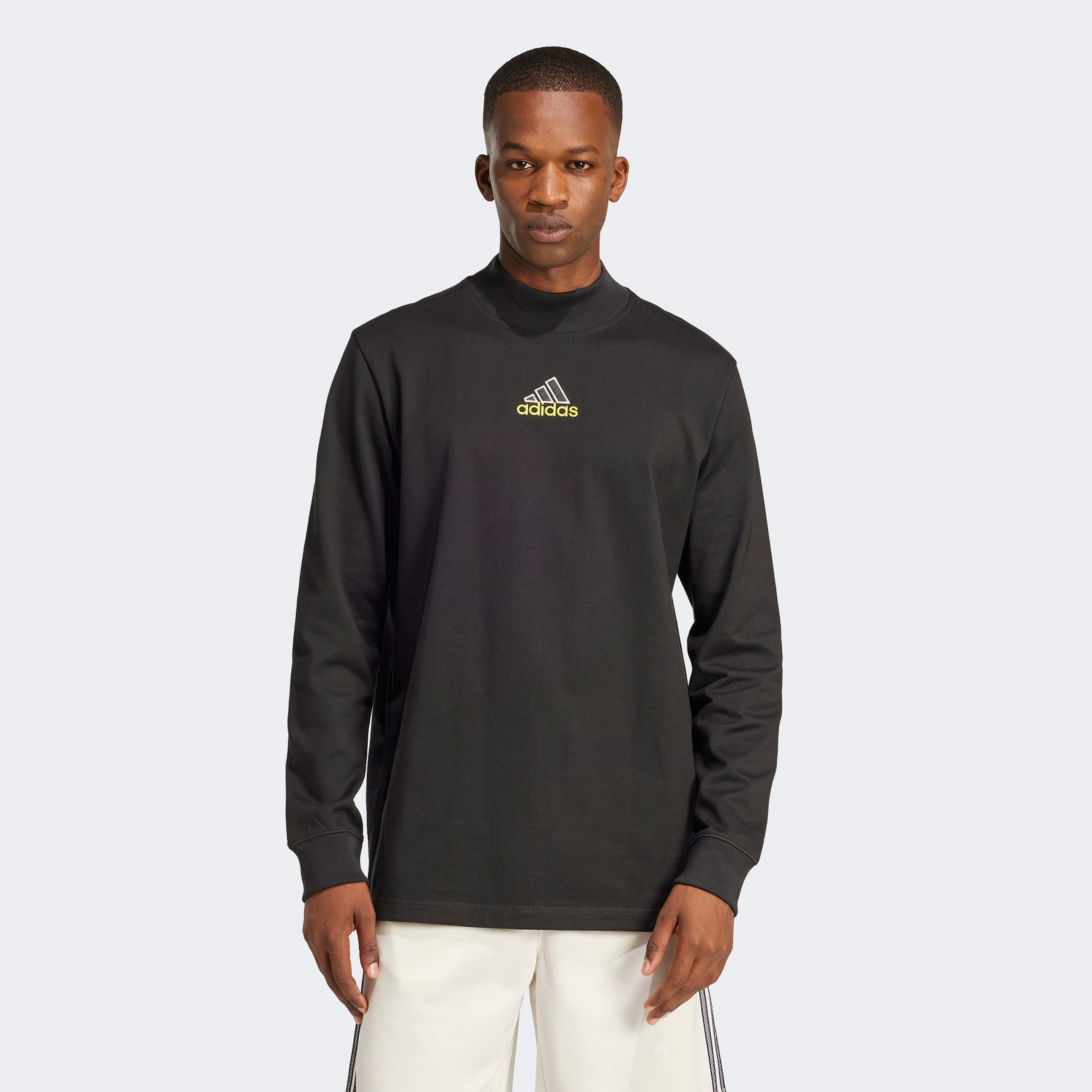 adidas Badge of Sport Erkek Siyah Sweatshirt