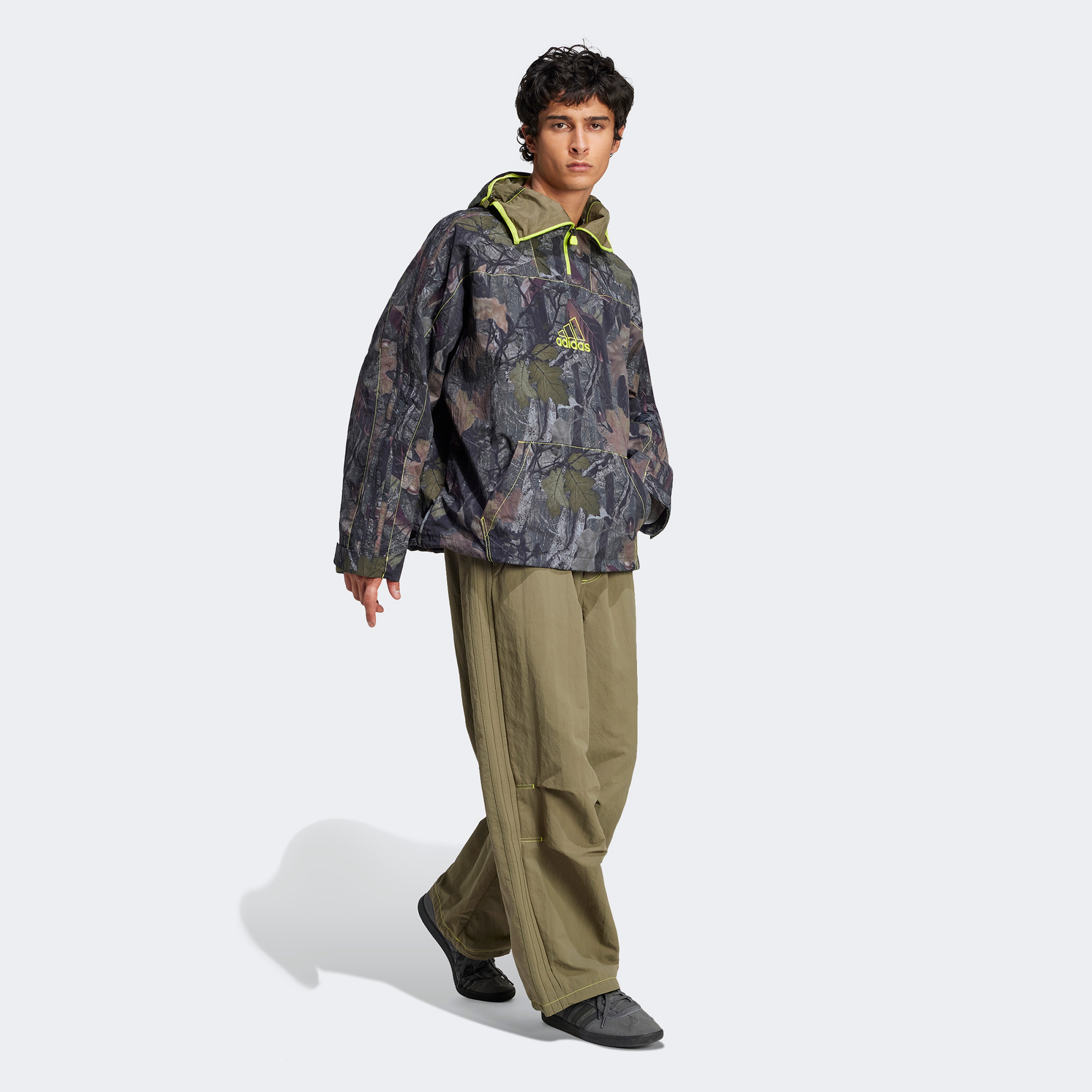 adidas Camo Q1 Fermuarlı Erkek Kamuflaj Mont