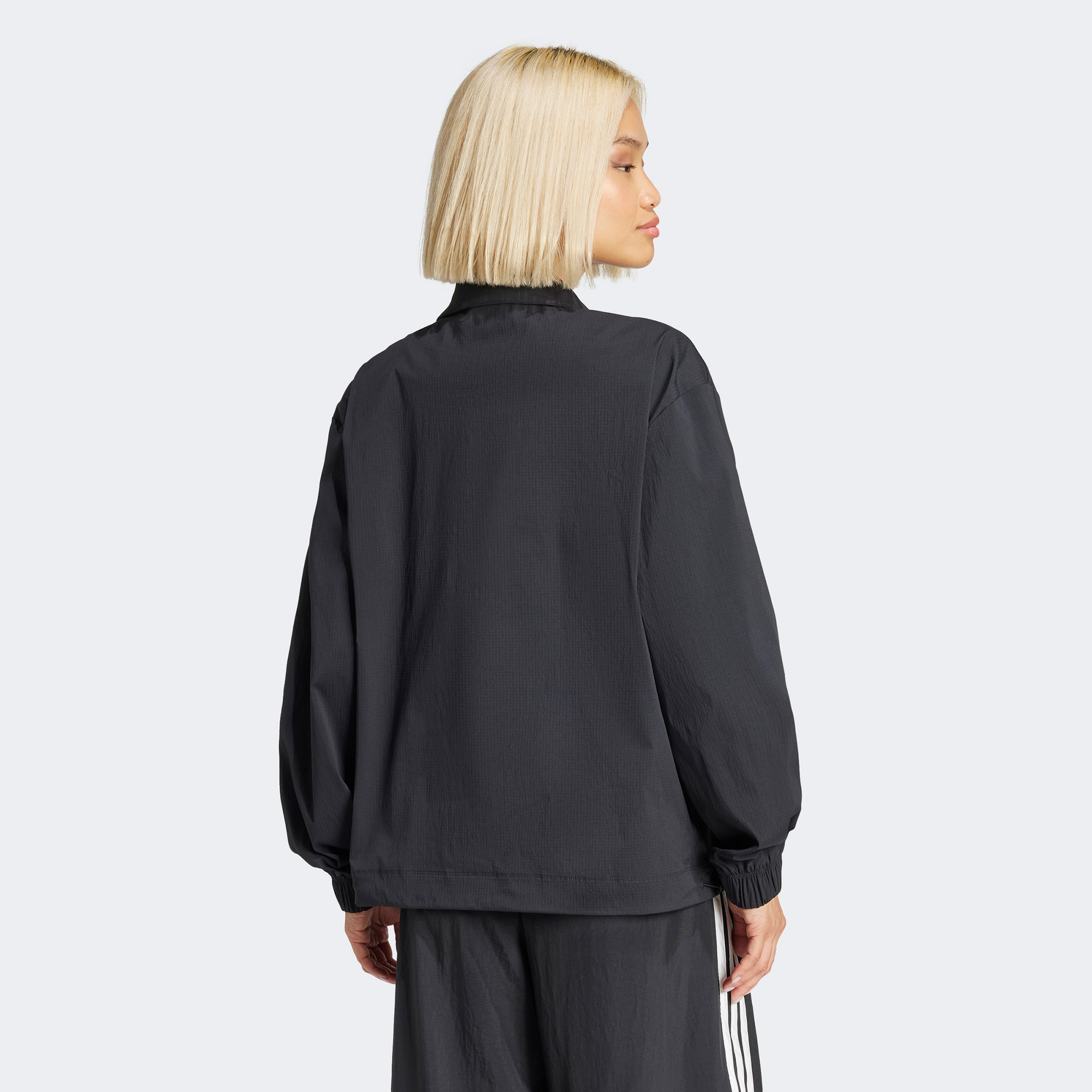adidas Originals Essentials Fermuar Yakalı Kadın Siyah Eşofman Üstü