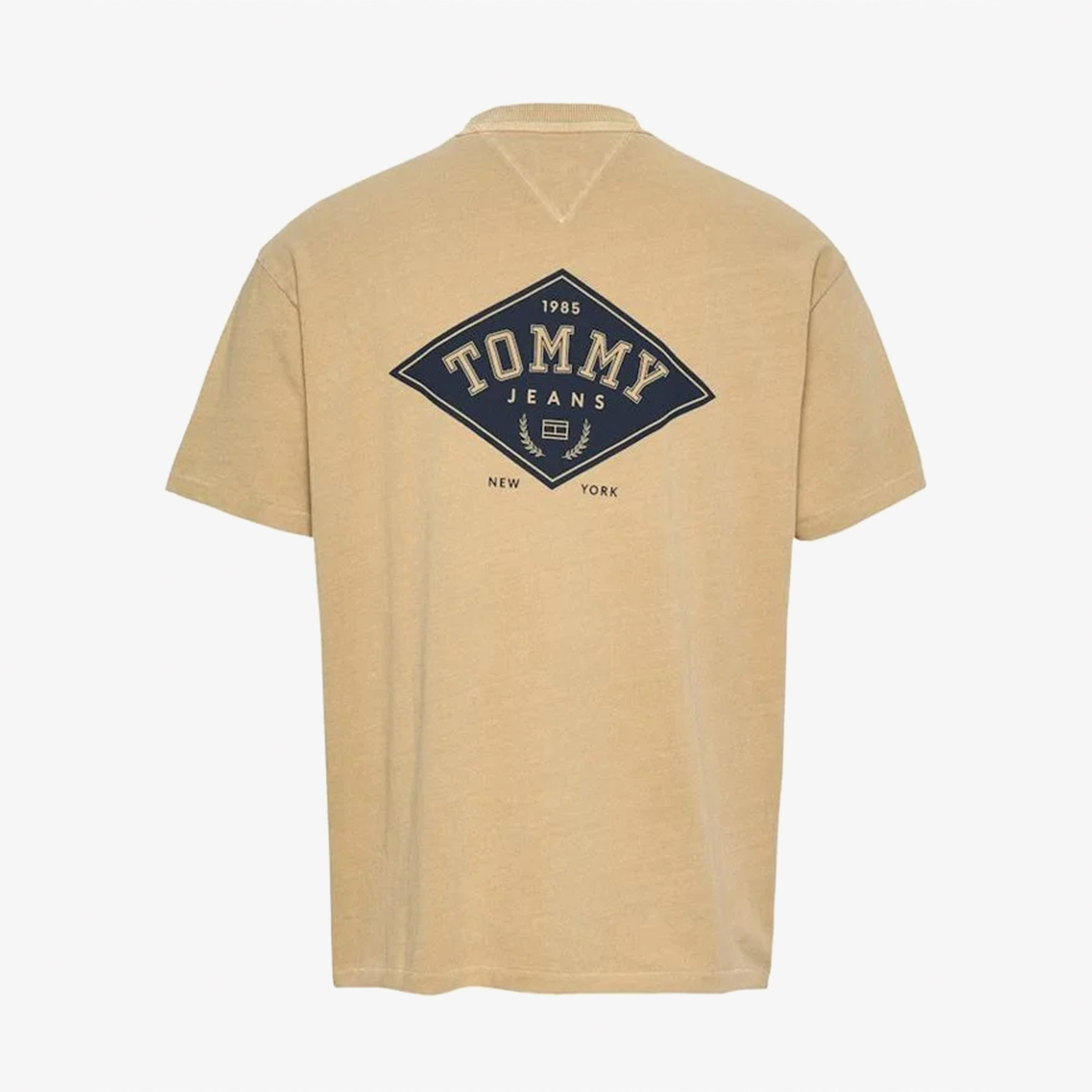 Tommy Jeans Rlx Varsity Graphics Erkek Bej T-Shirt