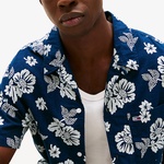 Tommy Jeans Regular Slub Aop Erkek Mavi Gömlek