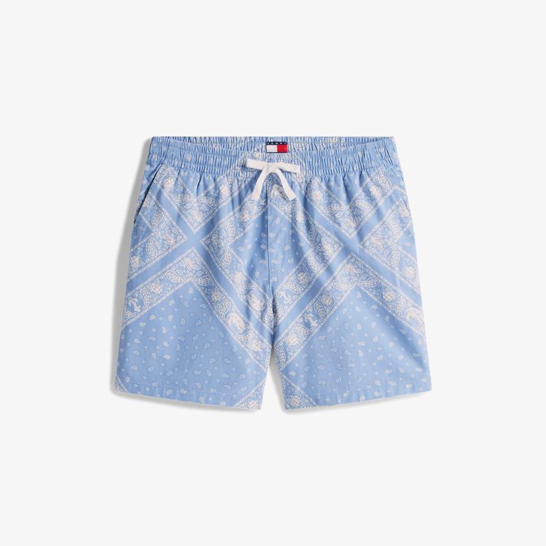 Tommy Jeans Aop Loose Fit Erkek Mavi Deniz Şortu