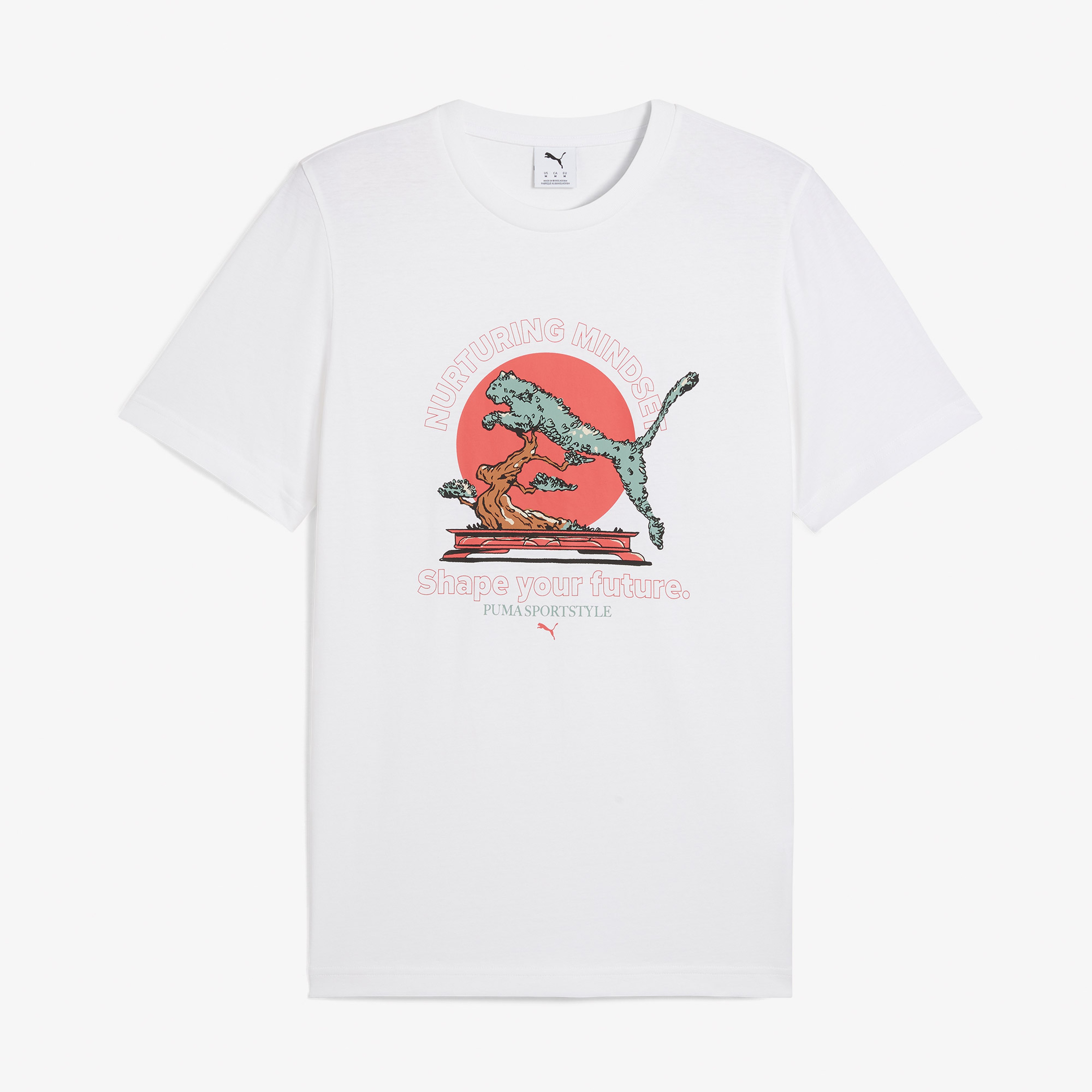 Puma Graphics Bonsai Erkek Beyaz T-Shirt
