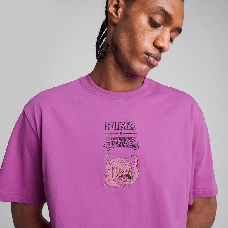 Puma X Tmnt Graphic Erkek Mor T-Shirt