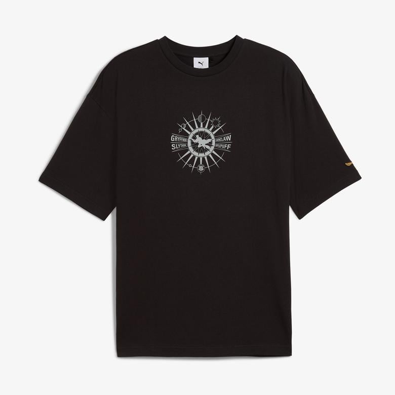 Puma X Harry Potter Unisex Siyah Oversize T-Shirt
