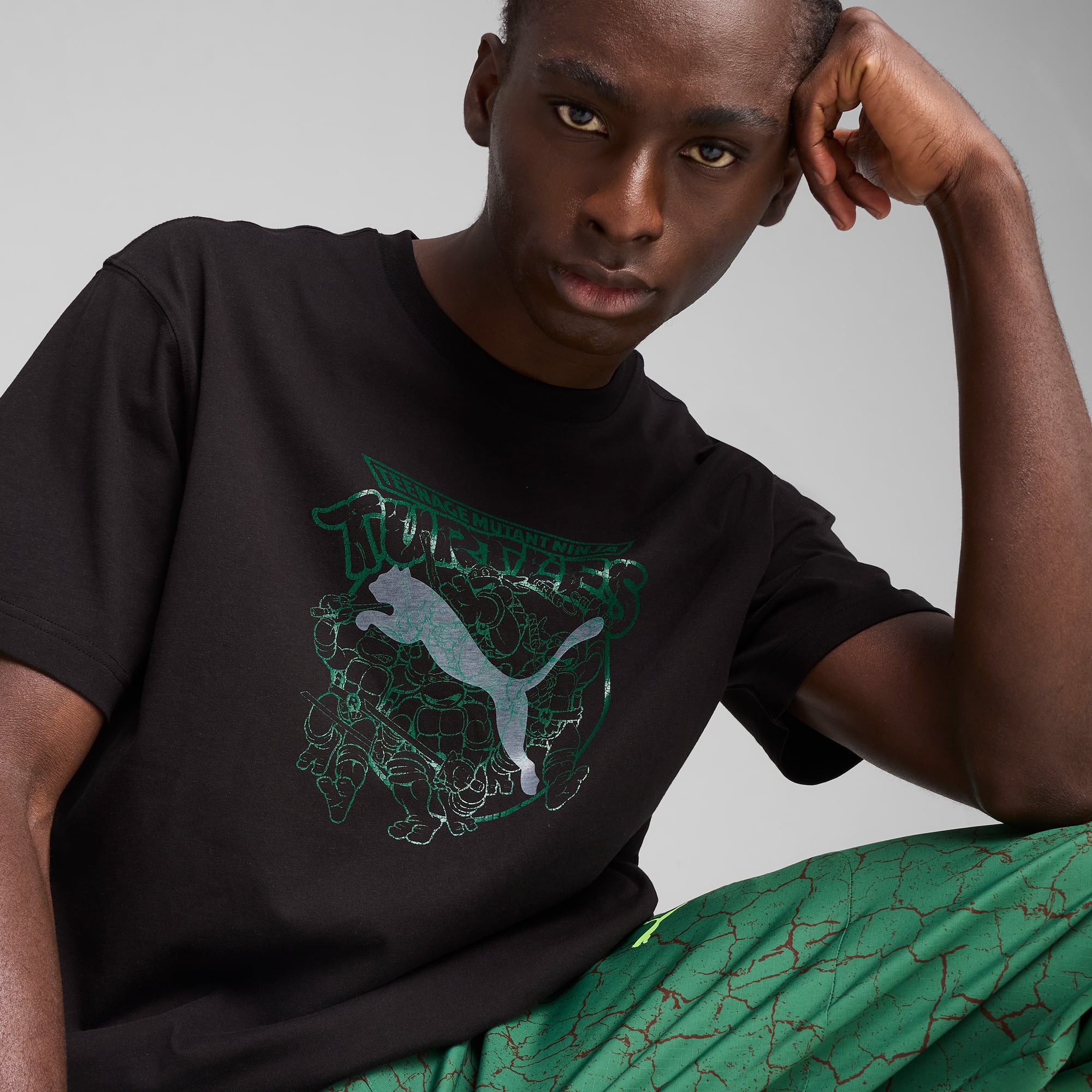 Puma X TMNT Relaxed Graphic Erkek Siyah T-ShirtXL630099| Occasion