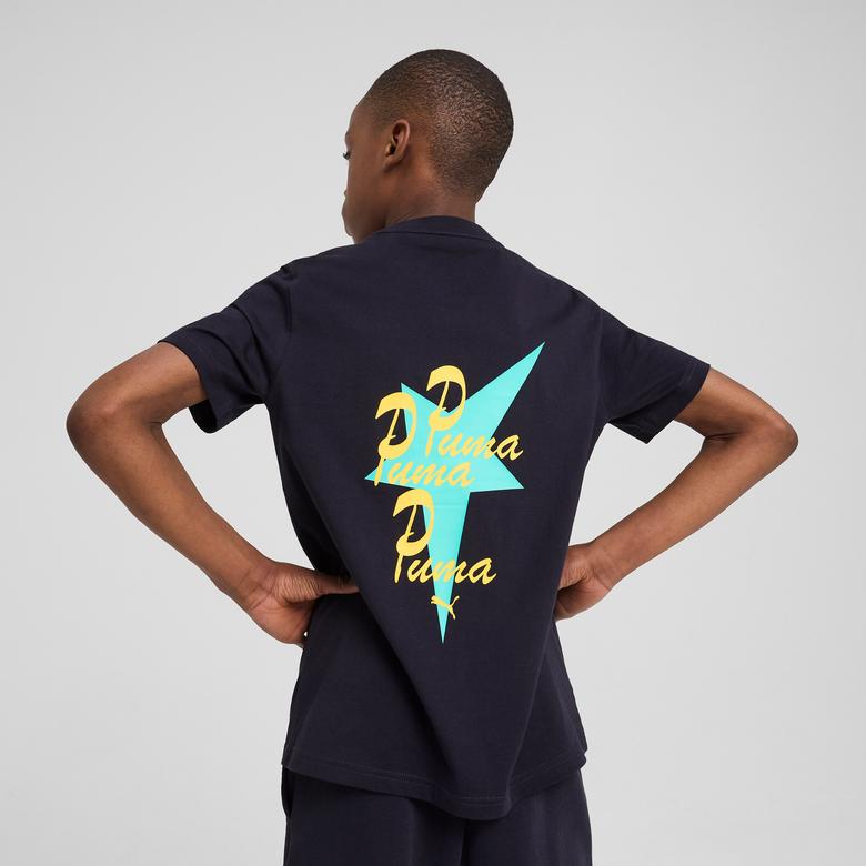 Puma Road To Unity Graphic Çocuk Lacivert T-Shirt