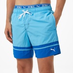 Puma Colorblock Mid Erkek Mavi Mayo