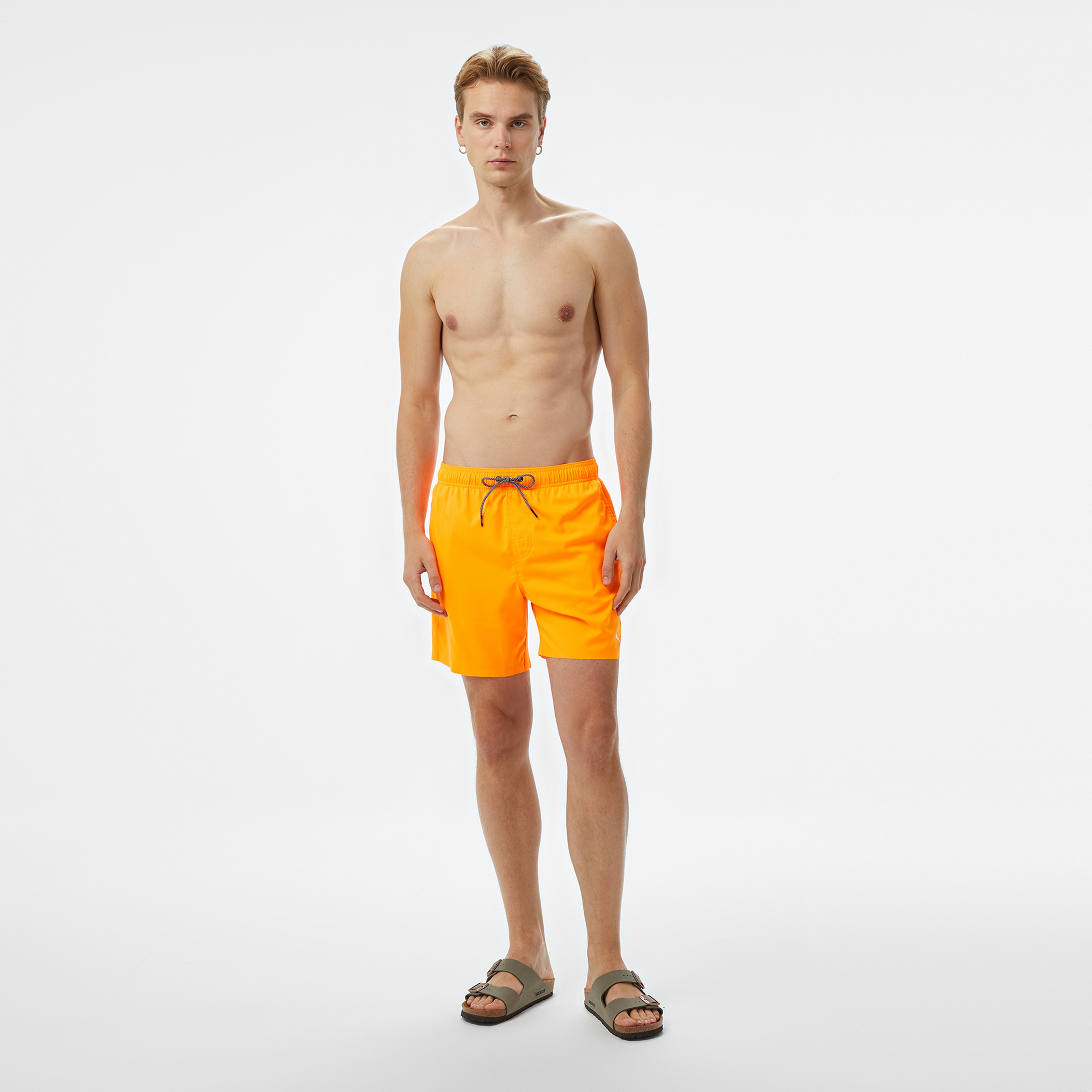 Puma Medium Length Erkek Turuncu Deniz Şortu