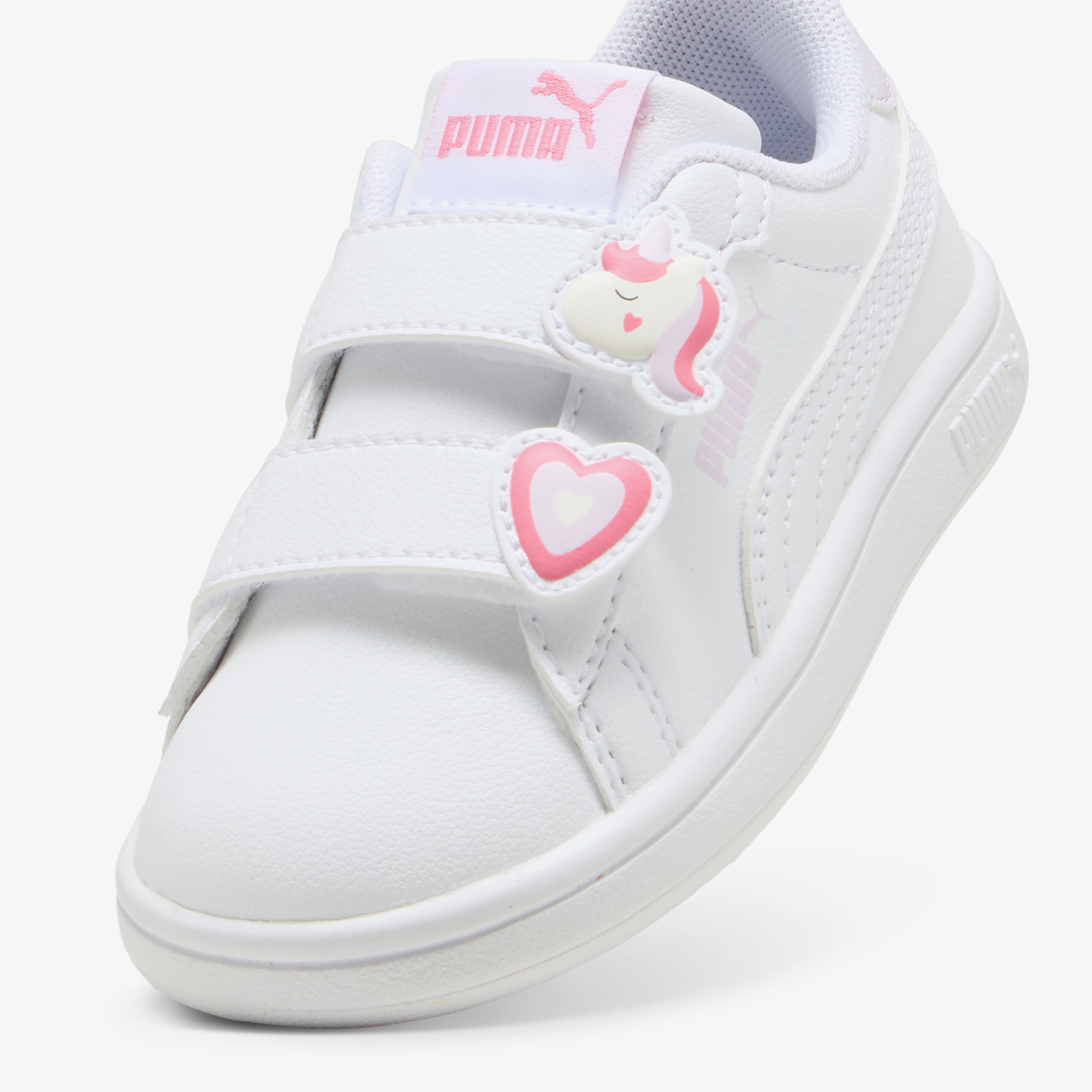 Puma Smash 3.0 Badges Bebek Beyaz Spor Ayakkabı