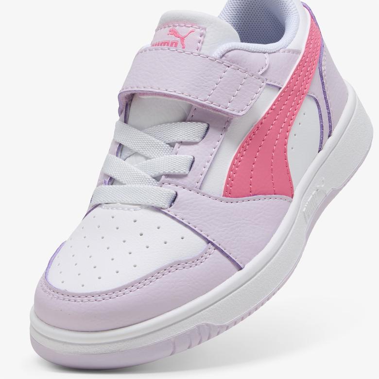 Puma Rebound V6 Lo Ac+ Ps Çocuk Mor Spor Ayakkabı