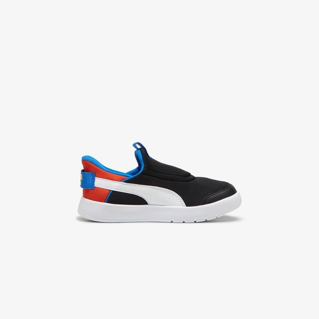 Puma Courtflex V3 Sliptech Ps Çocuk Siyah Spor Ayakkabı - Görsel 2