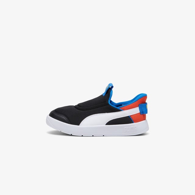 Puma Courtflex V3 Sliptech Ps Çocuk Siyah Spor Ayakkabı - Görsel 4