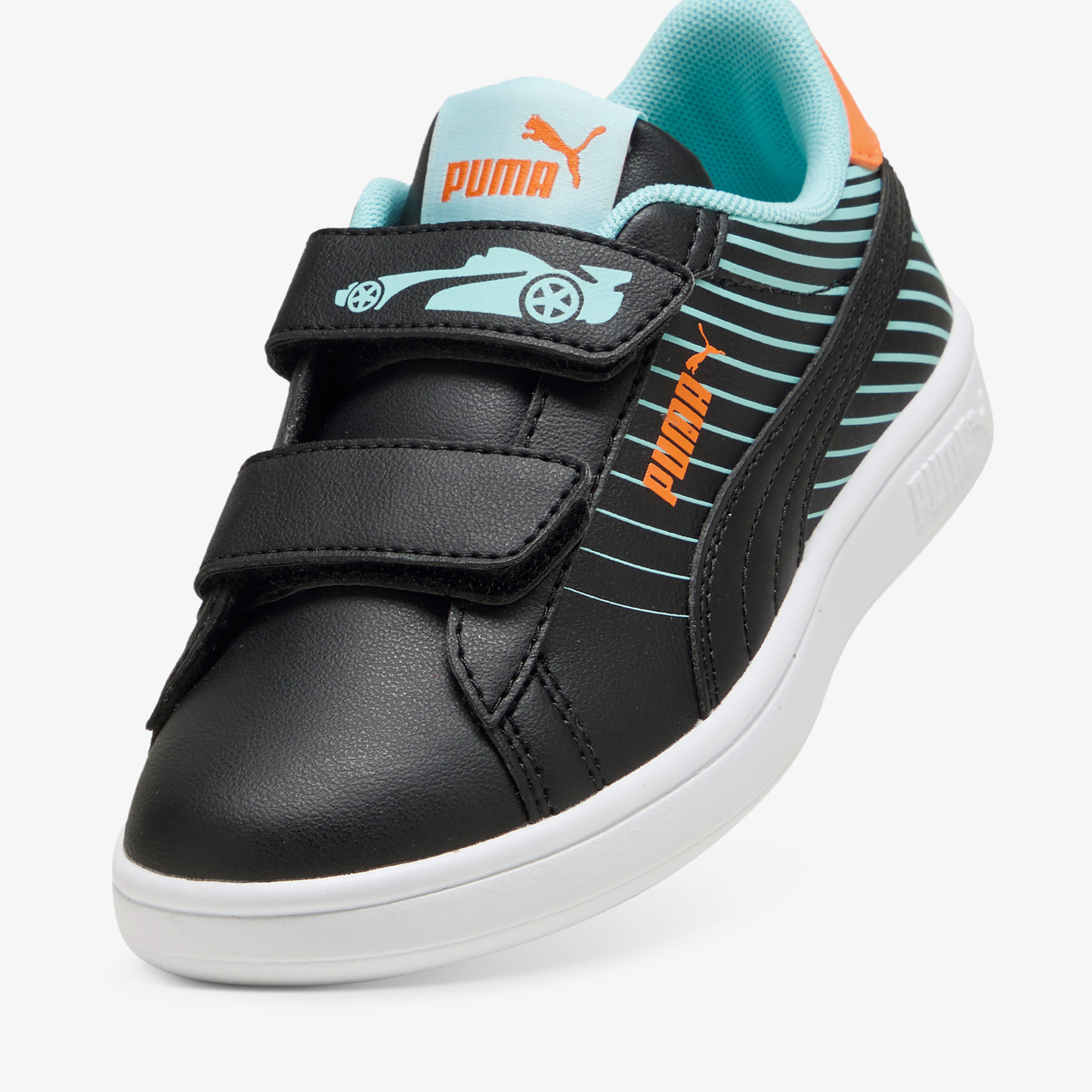 Puma Smash 3.0 Poised 2 Race Çocuk Siyah Spor Ayakkabı