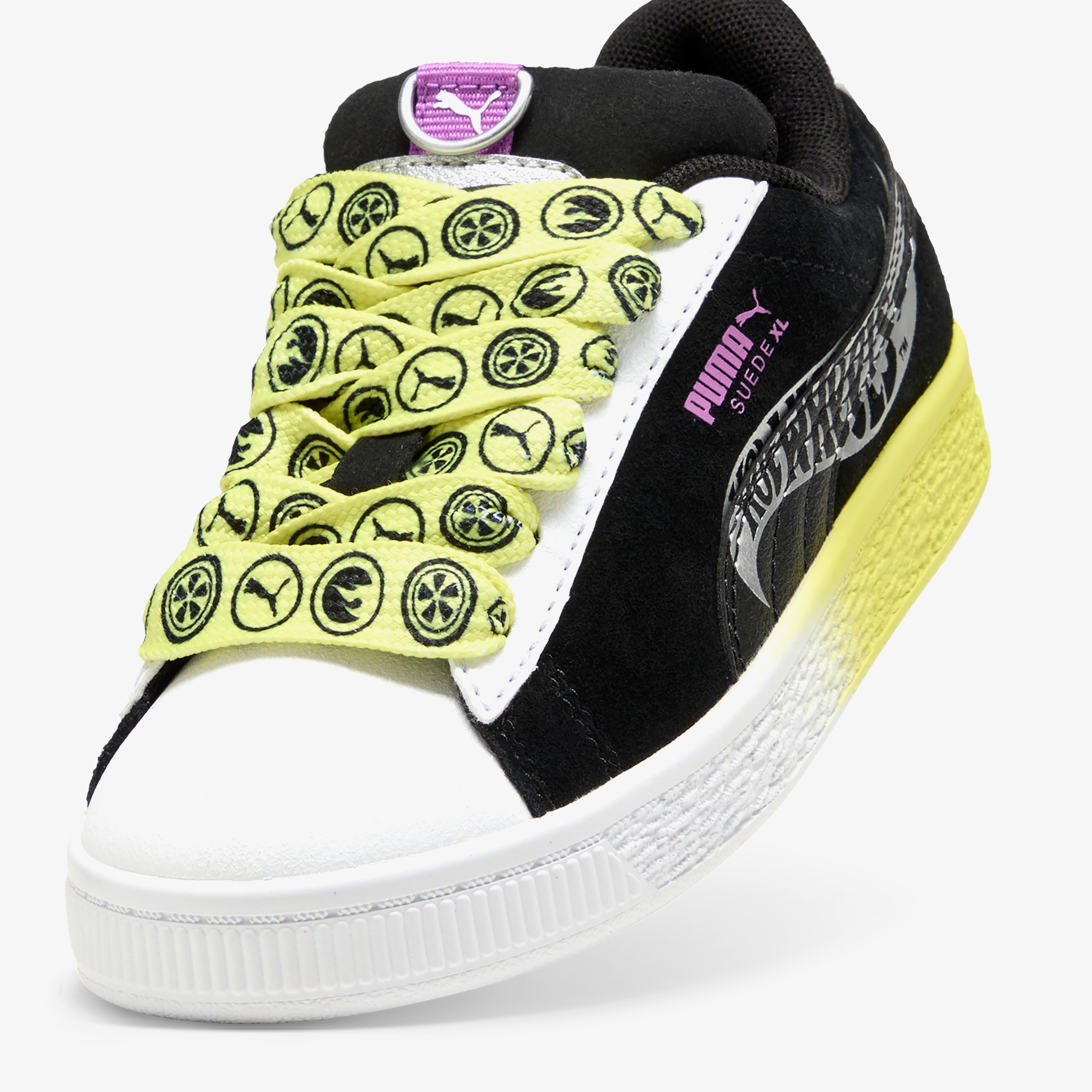 Puma X Hot Wheels Suede XL Çocuk Sarı/Siyah Spor Ayakkabı