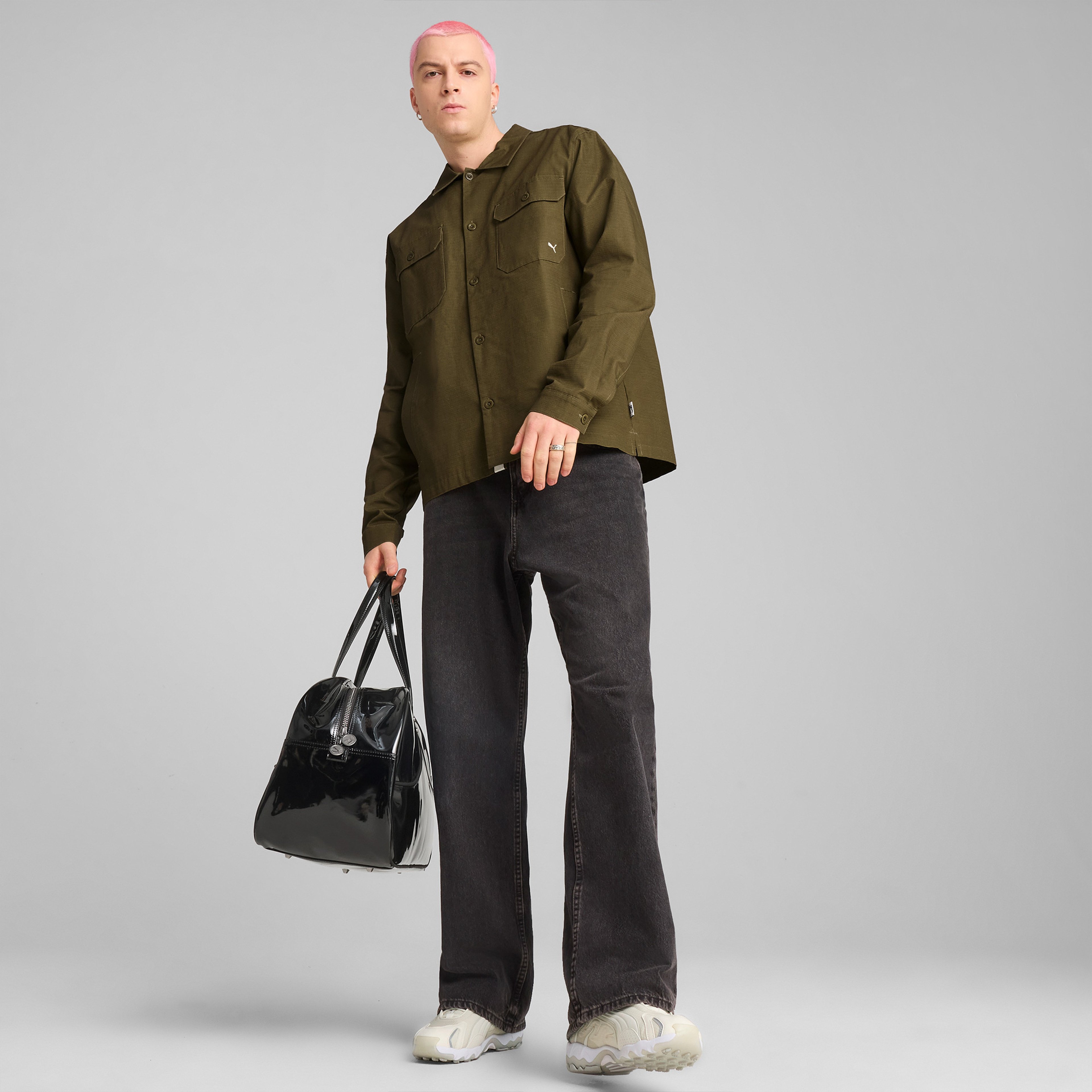 Puma Mmq Ripstop Over Erkek Haki Ceket