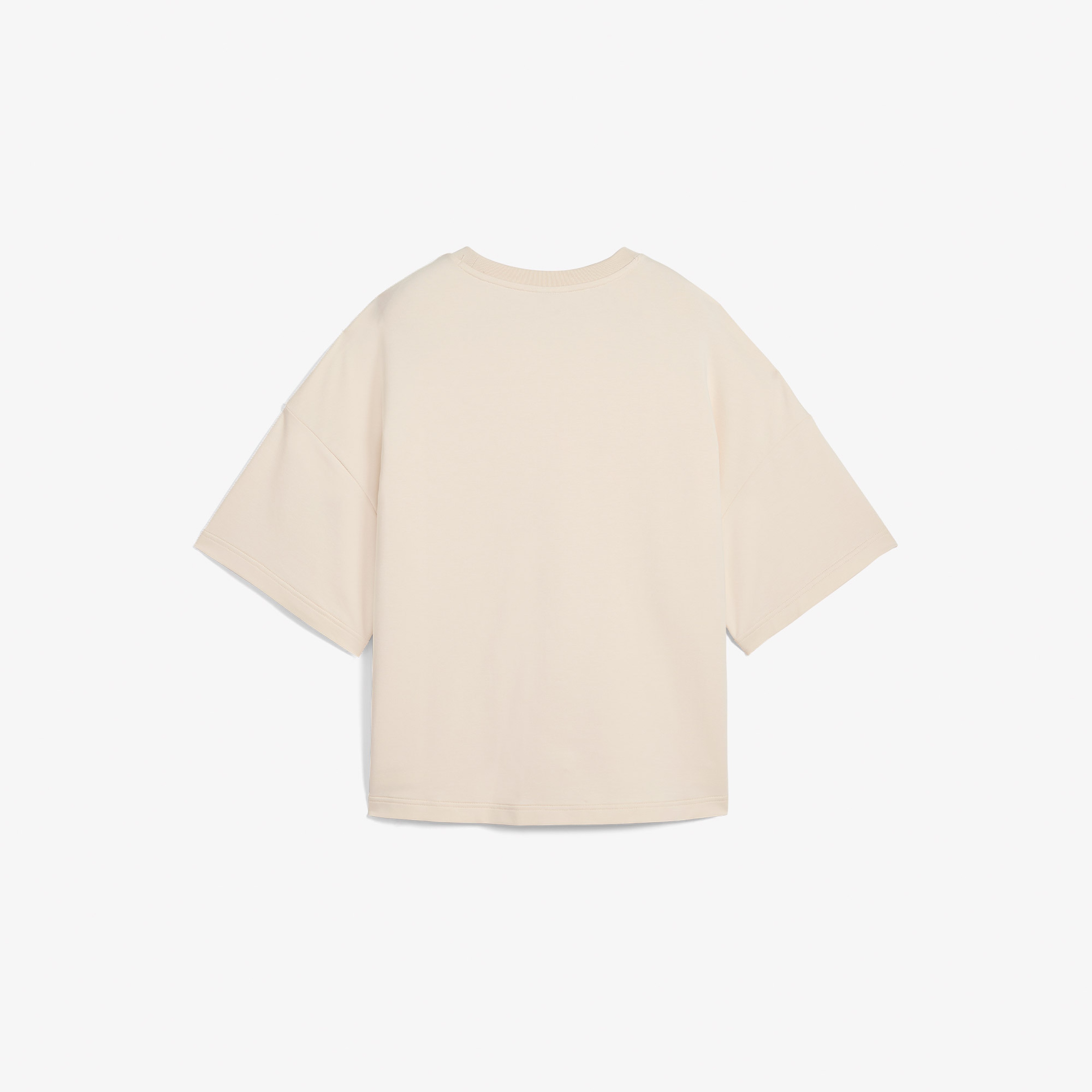 Puma Wardrobe Ess Relaxed Kadın Krem T-Shirt