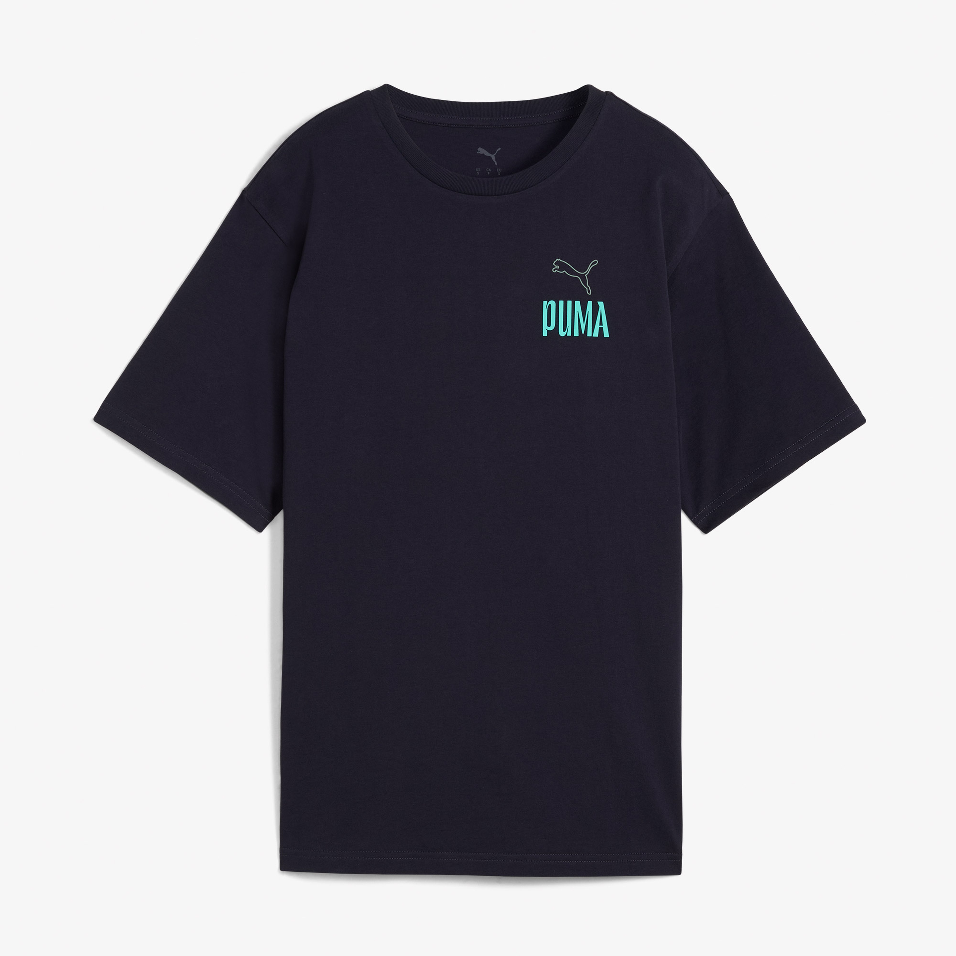 Puma Wardrobe Ess Graphic Kadın Lacivert T-Shirt