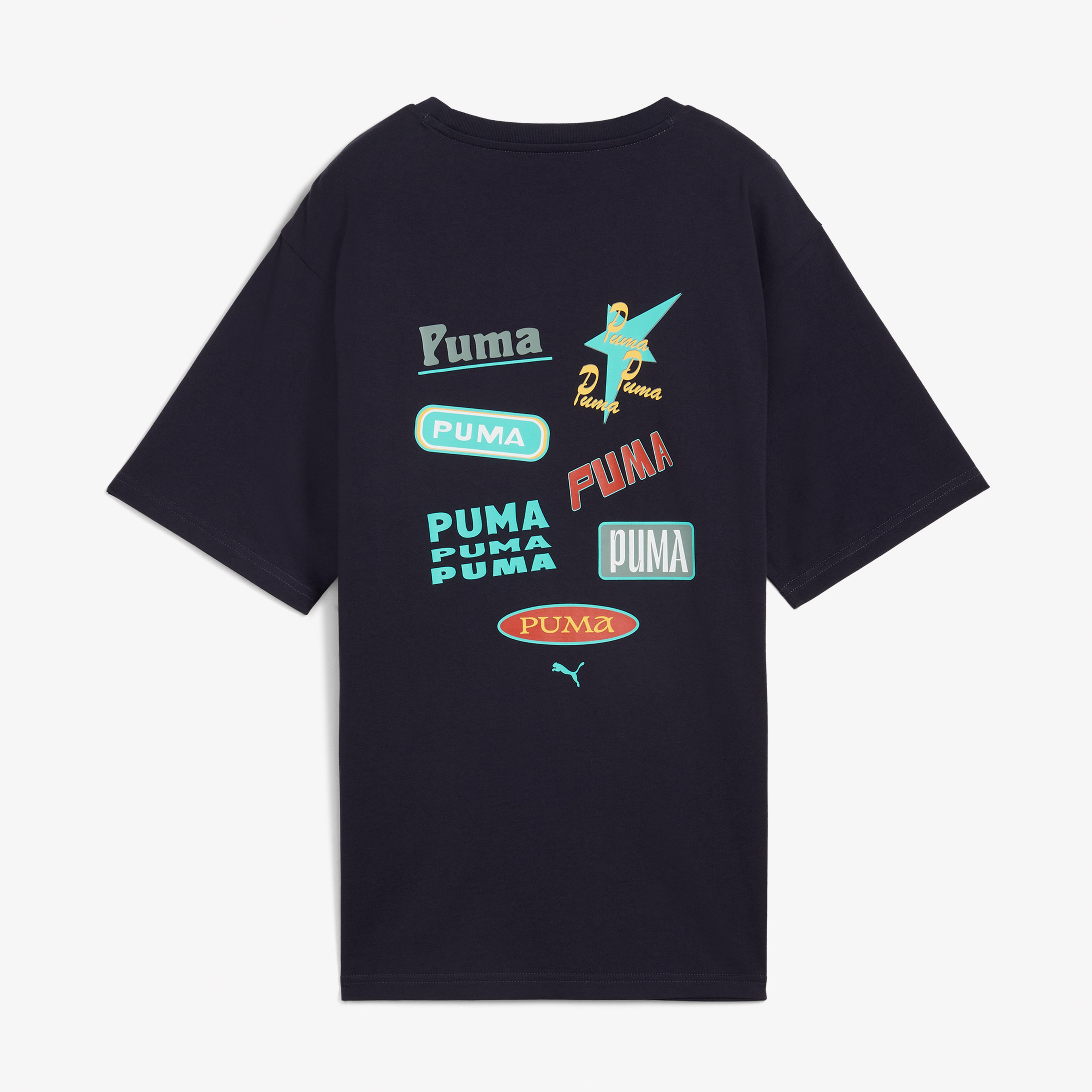Puma Wardrobe Ess Graphic Kadın Lacivert T-Shirt