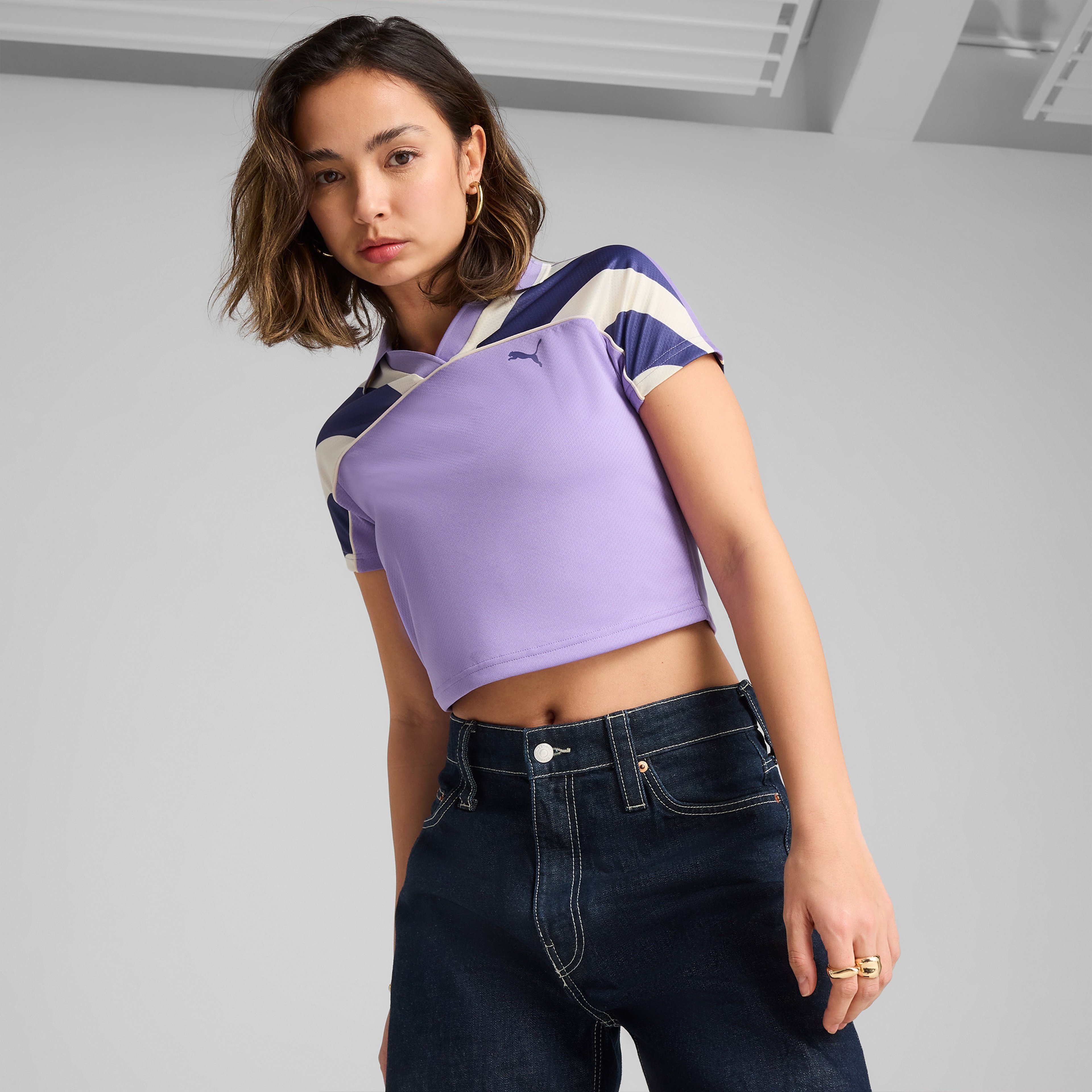 Puma Future Archive Jersey Kadın Mor T-Shirt