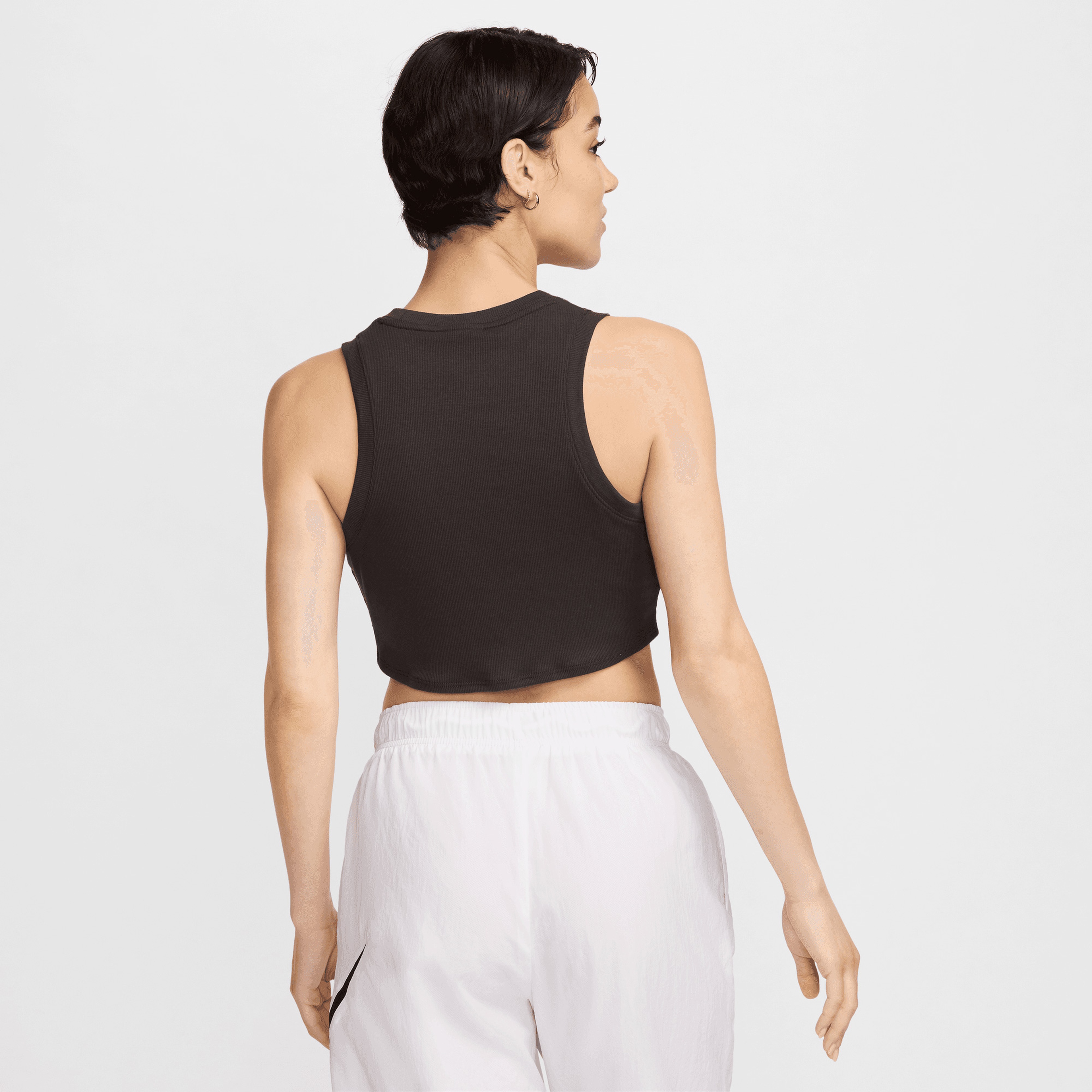 Nike Sportswear Essentials Cropped Kadın Kahverengi Atlet