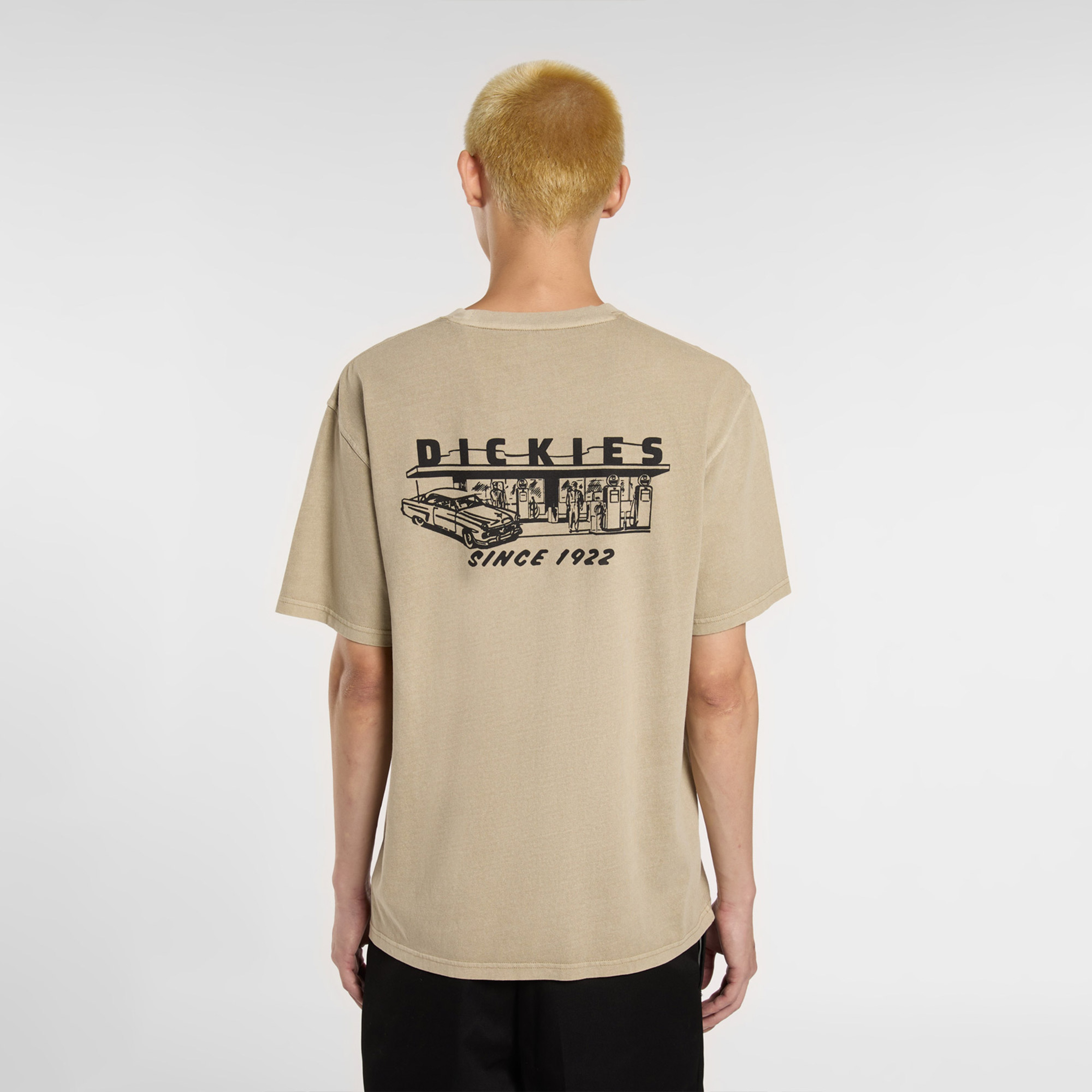 Dickies Service Station Ss Erkek Krem T-Shirt