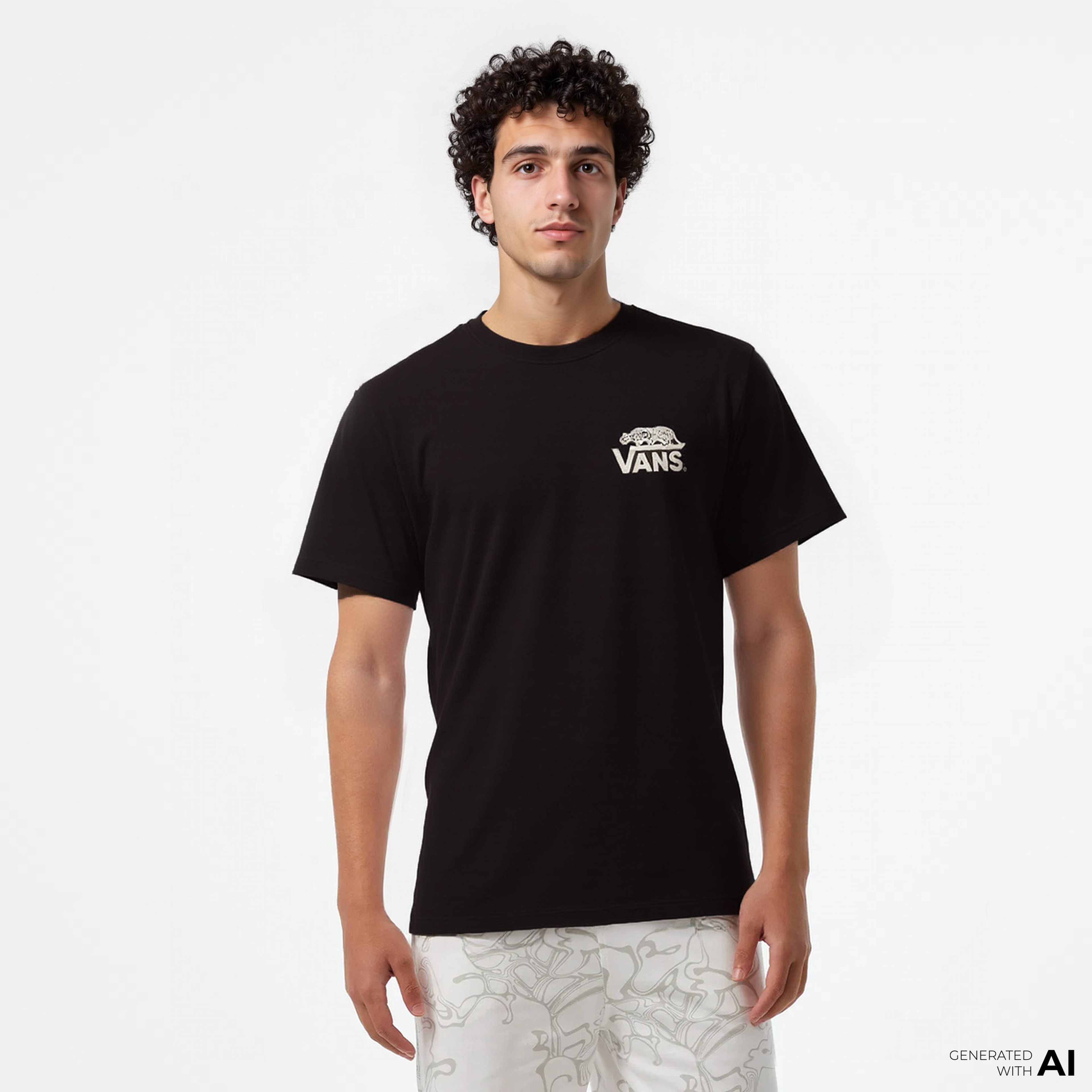 Vans Sneaky Ss Erkek Siyah T-Shirt