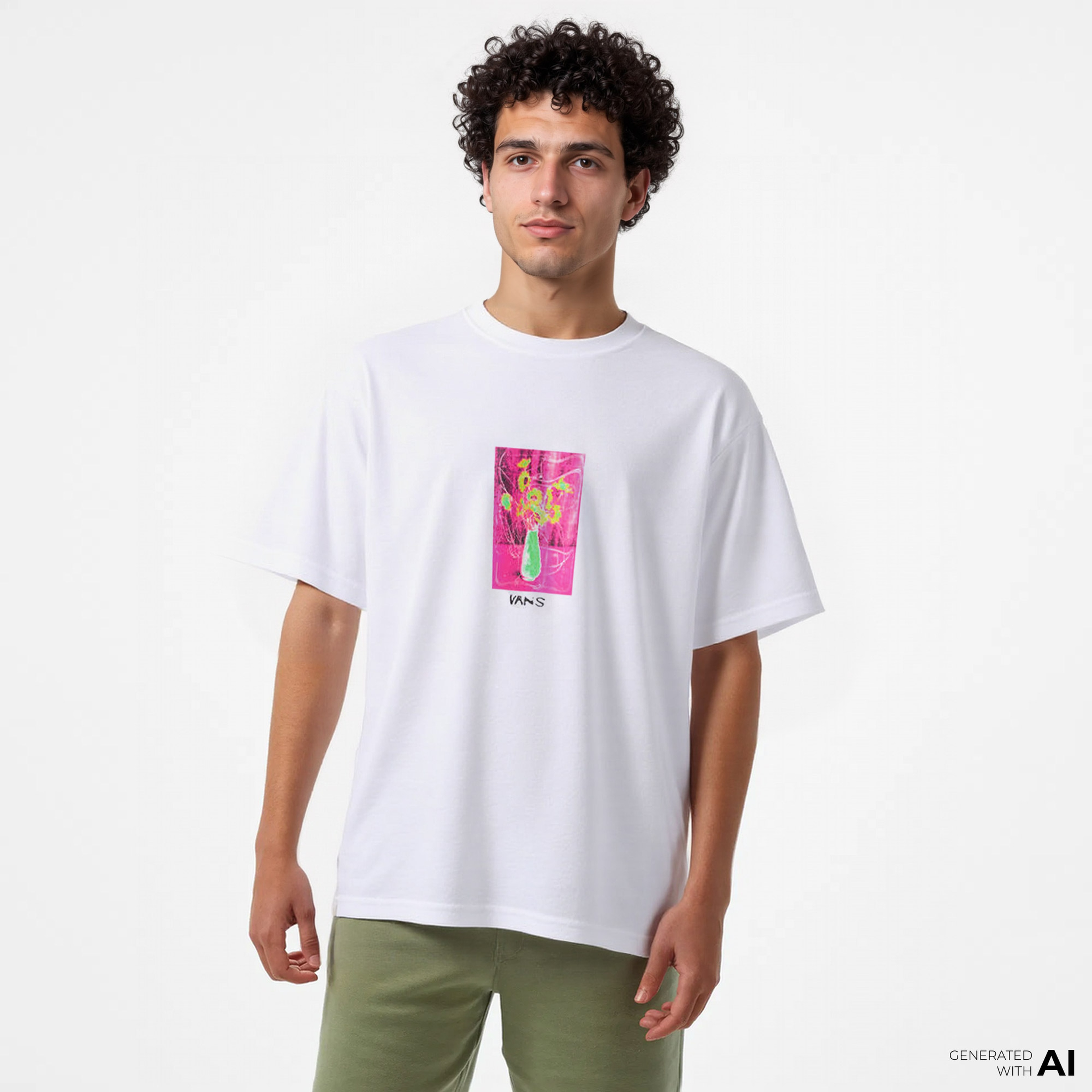 Vans Decor Ss Erkek Beyaz T-Shirt