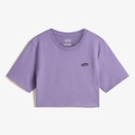 Vans W Style 76 ii Crew Crop Ss Kadın Mor T-Shirt