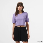 Vans W Style 76 ii Crew Crop Ss Kadın Mor T-Shirt