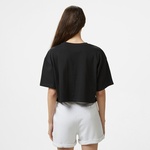 Vans Grinning Face Ss Relax Crop Kadın Siyah T-Shirt