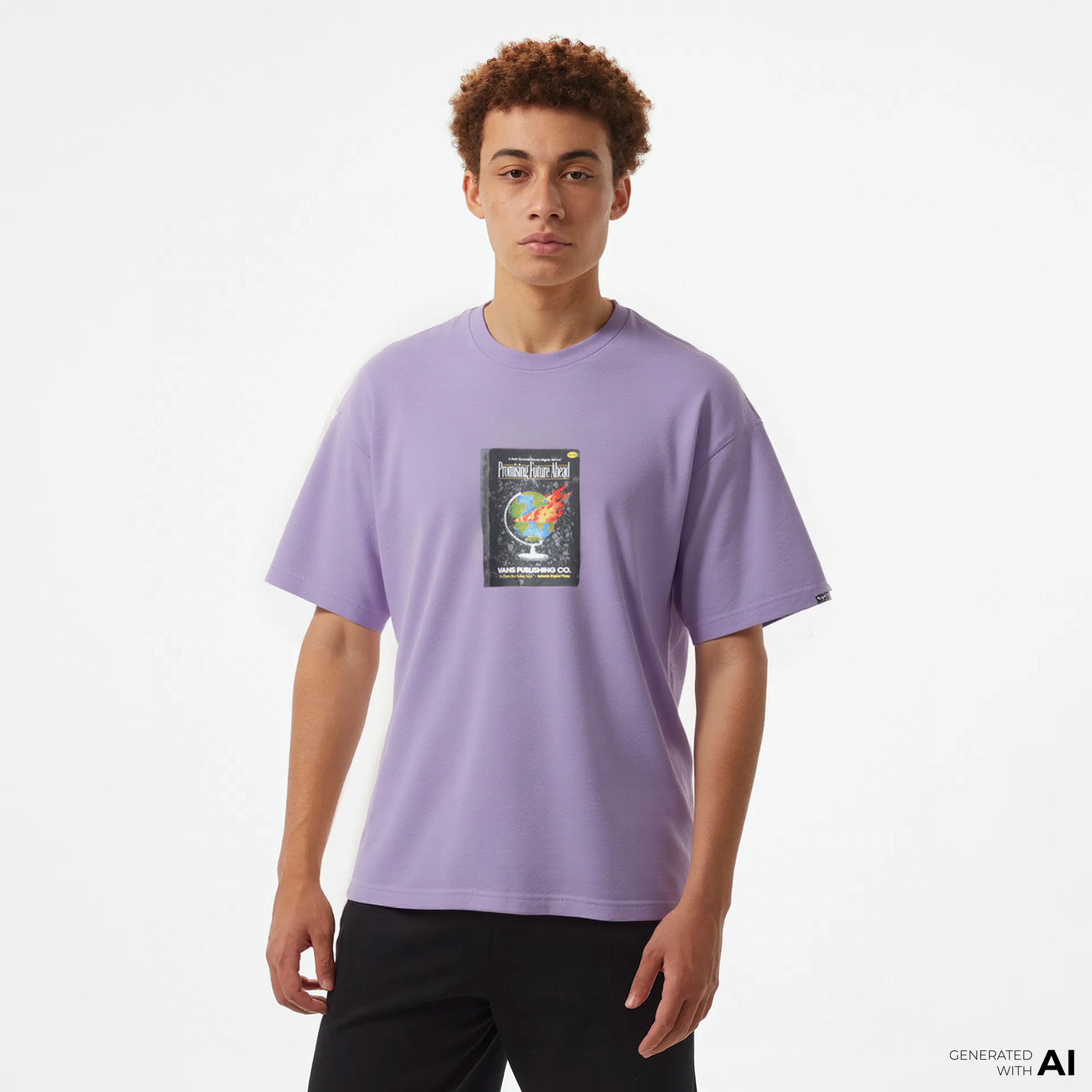 Vans Paperback Writer Erkek Mor T-Shirt