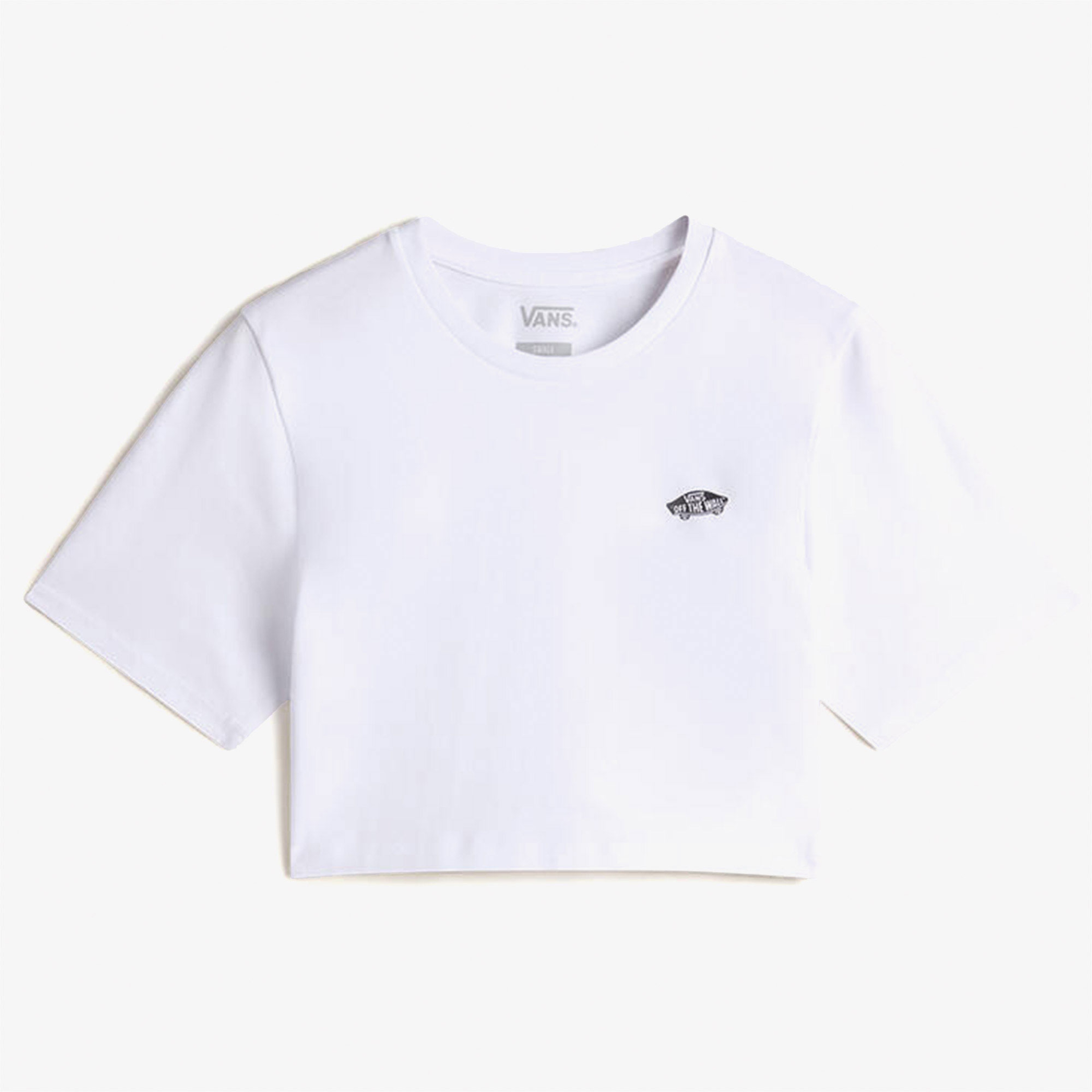 Vans W Style 76 ii Crew Crop Ss Kadın Beyaz T-Shirt