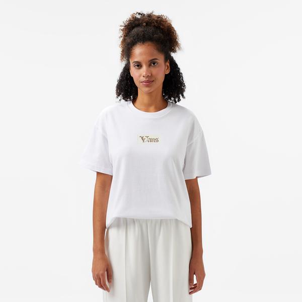 Vans Garden Oversized Ss Kadın Beyaz T-Shirt