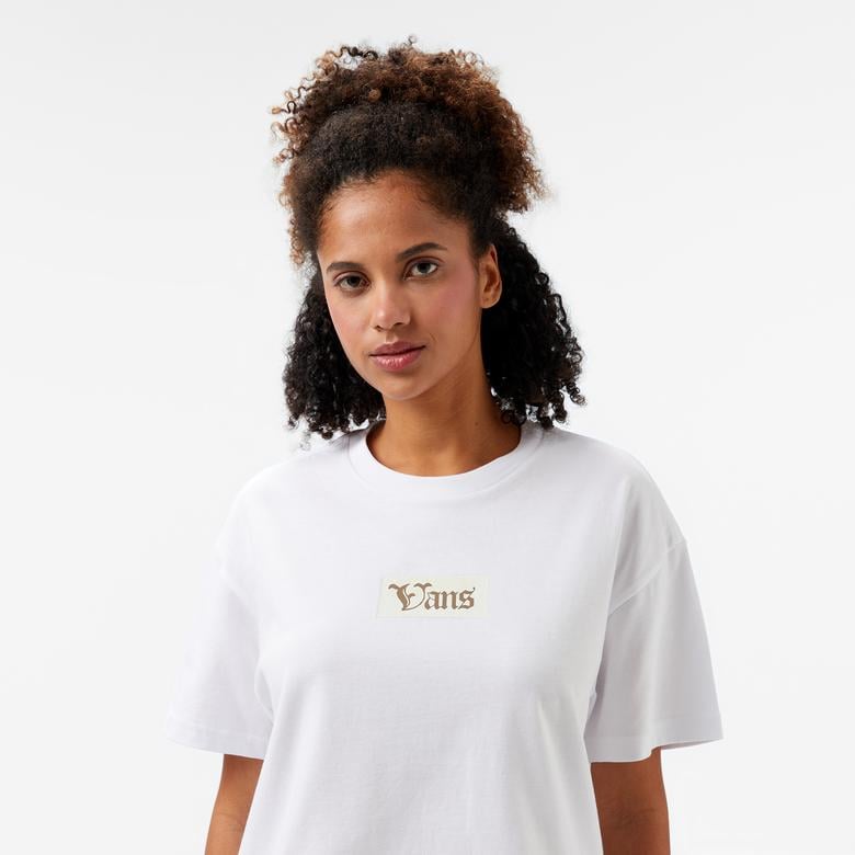 Vans Garden Oversized Ss Kadın Beyaz T-Shirt