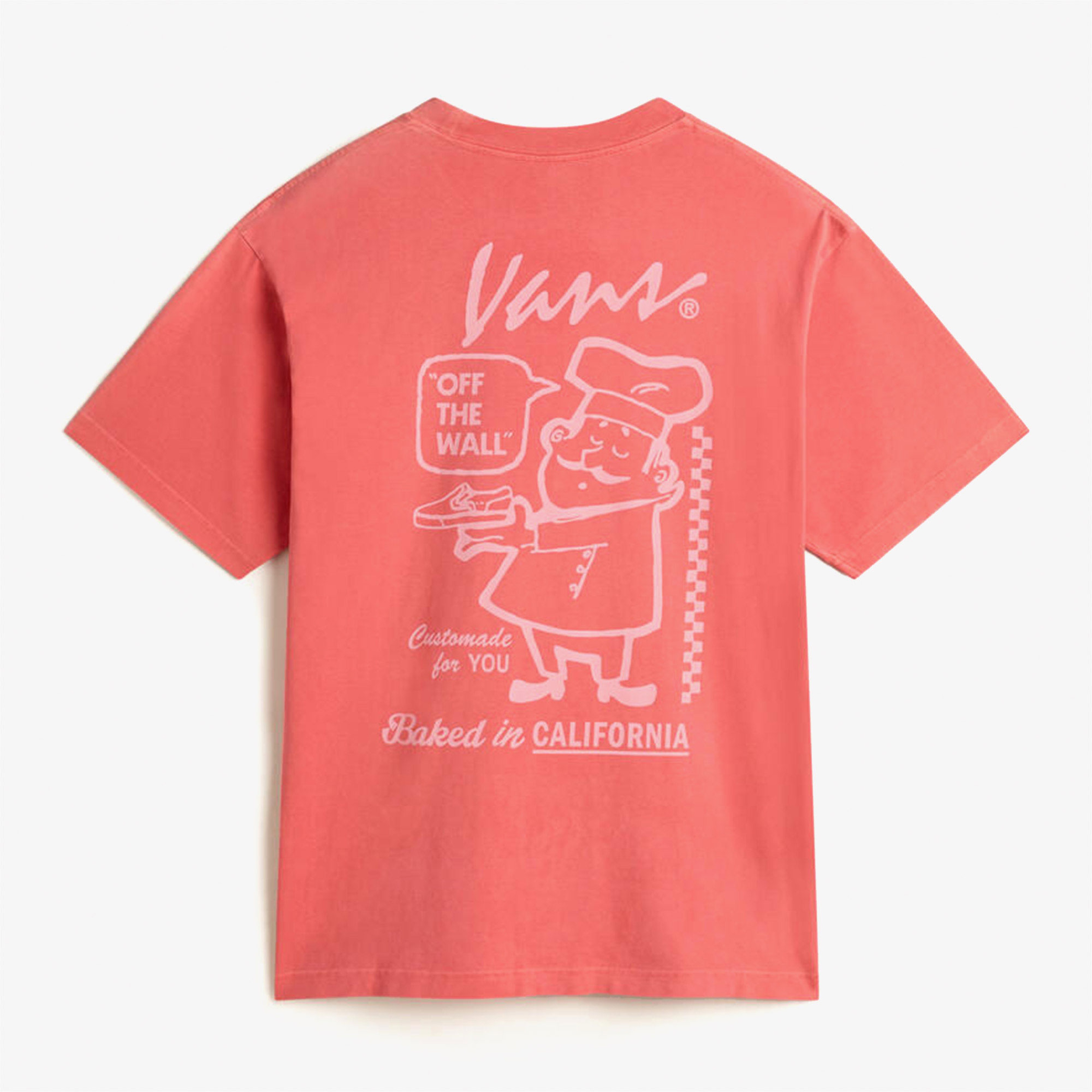 Vans 66 Baked in Loose Ss Erkek Pembe T-Shirt