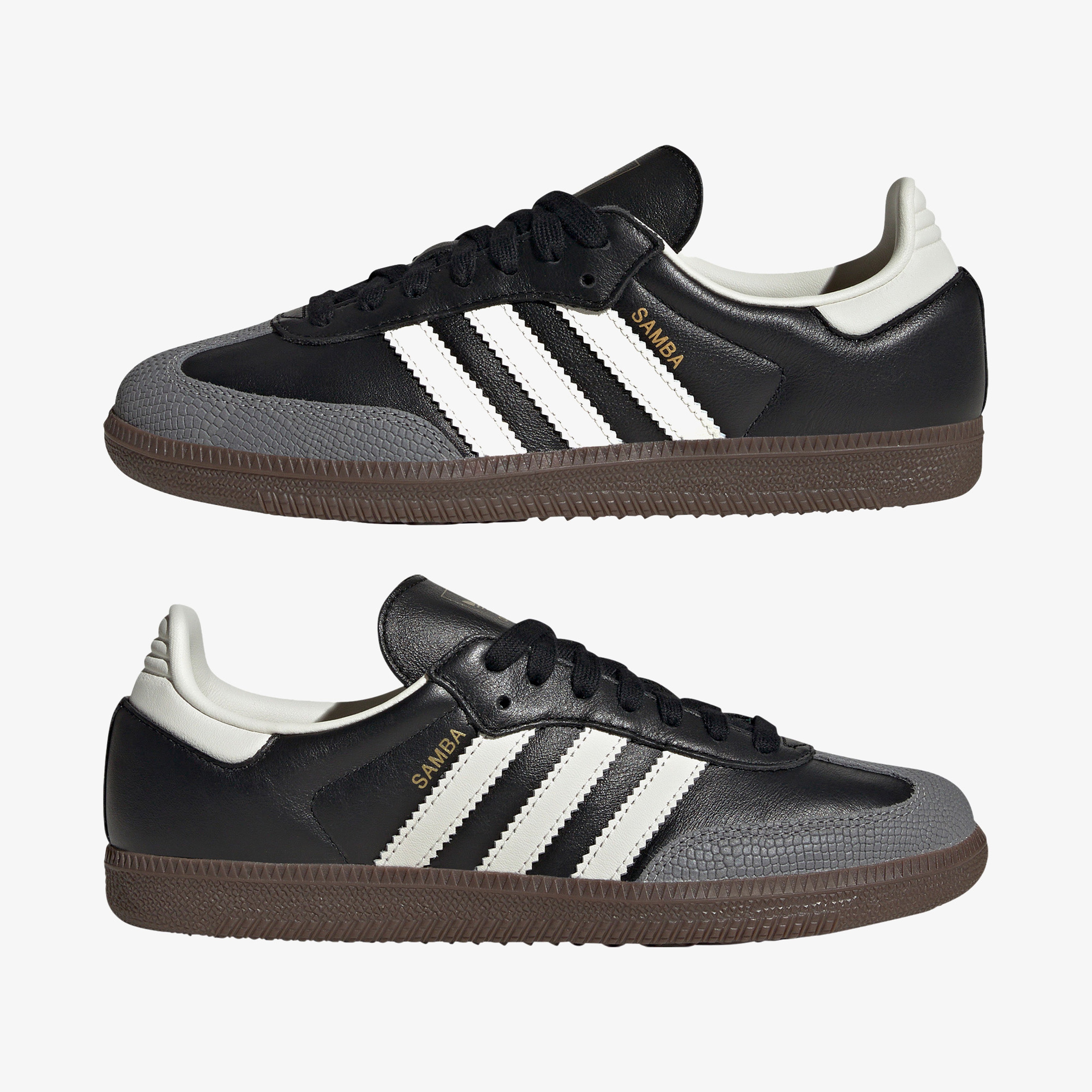 adidas Samba OG Desenli Siyah Kadın Sneaker