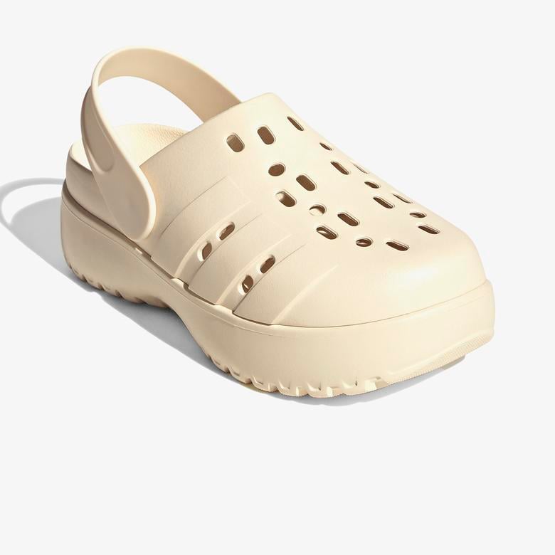 adidas Adilette Clog Platform Unisex Beyaz Sandalet
